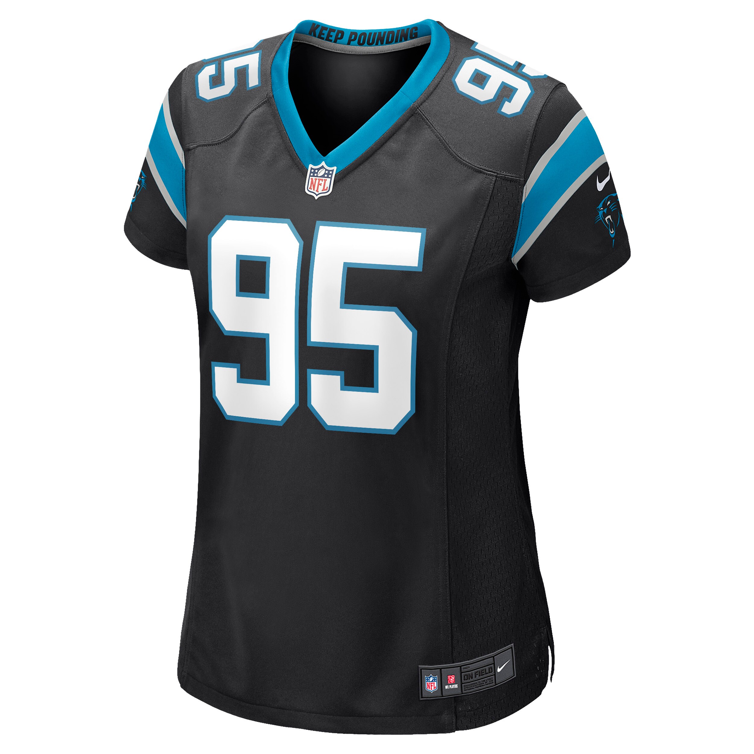 Derrick Brown Carolina Panthers  Women's Game Jersey - Black