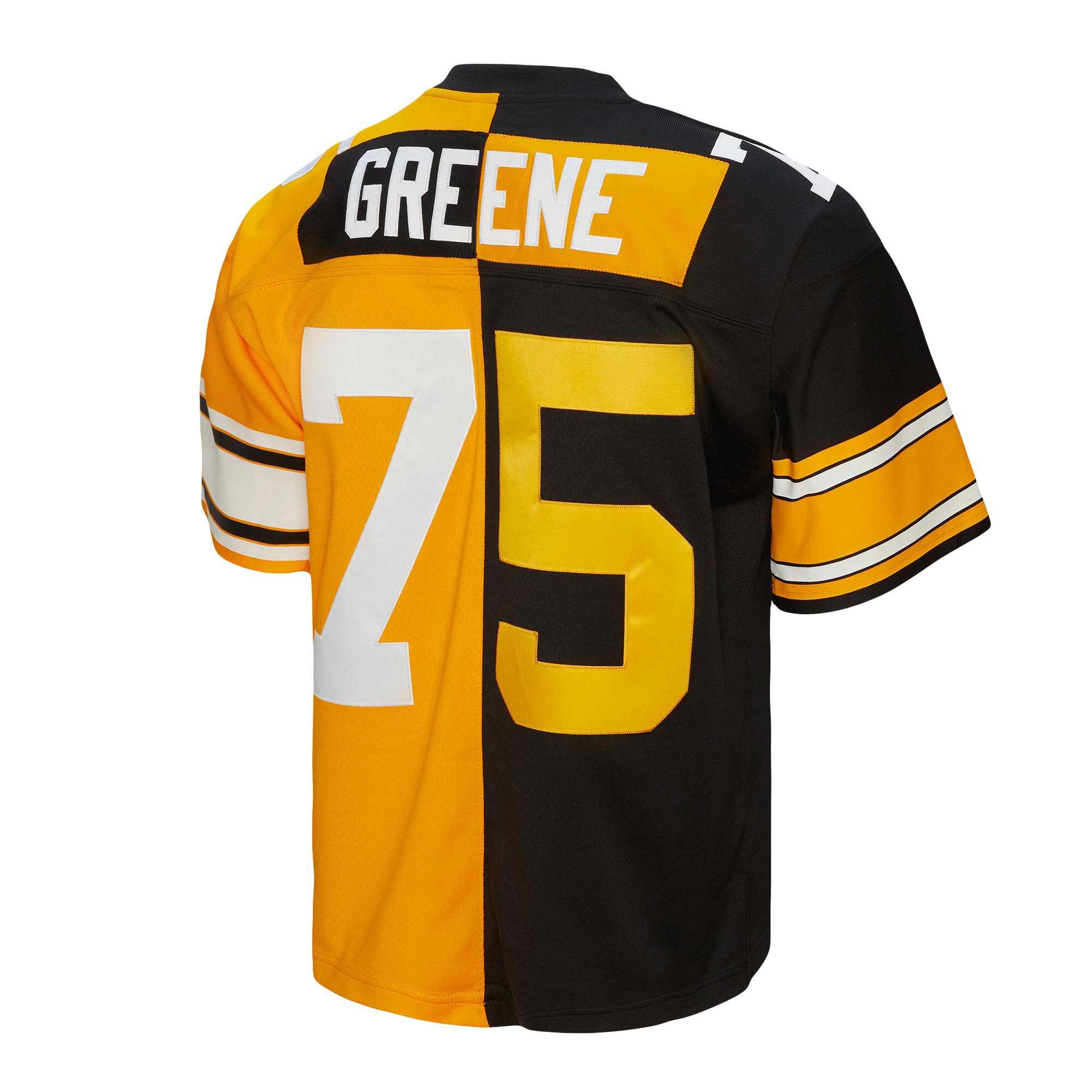 Joe Greene Pittsburgh Steelers 1976 Split Legacy Replica Jersey - Black/Gold