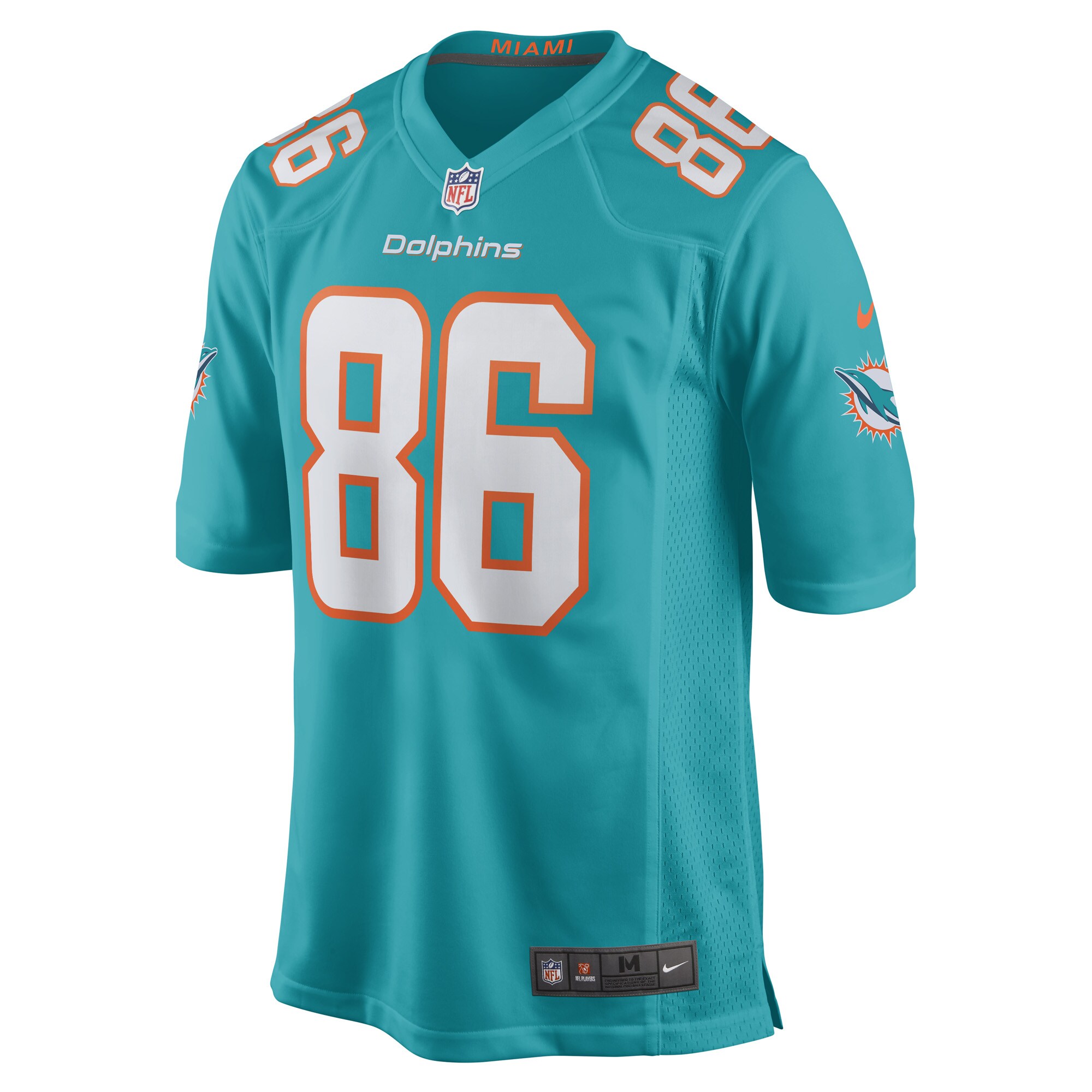 Braylon Sanders Miami Dolphins  Game Player Jersey - Aqua