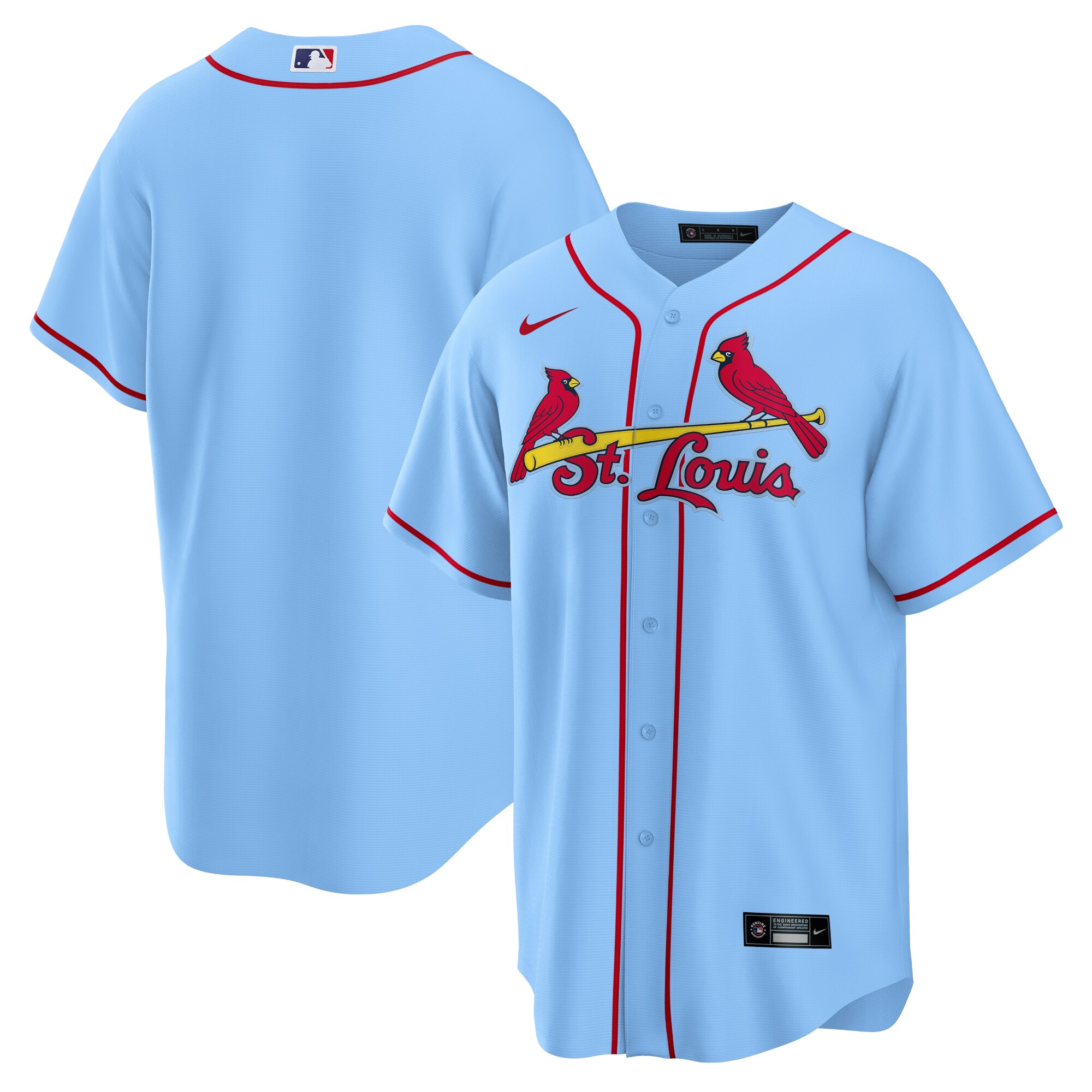 St.Louis Cardinals  Alternate Replica Team Jersey - Light Blue