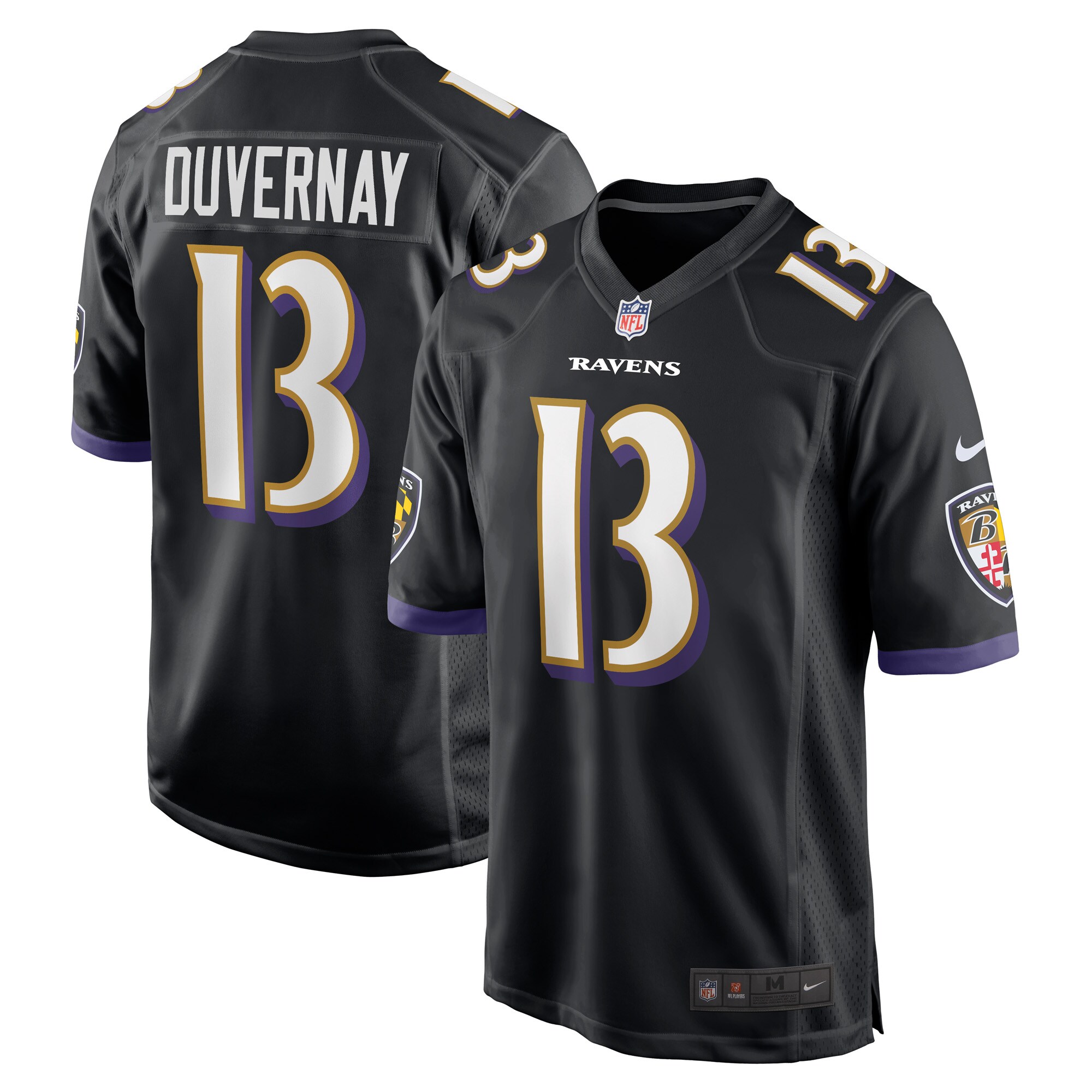 Devin Duvernay Baltimore Ravens  Game Player Jersey - Black