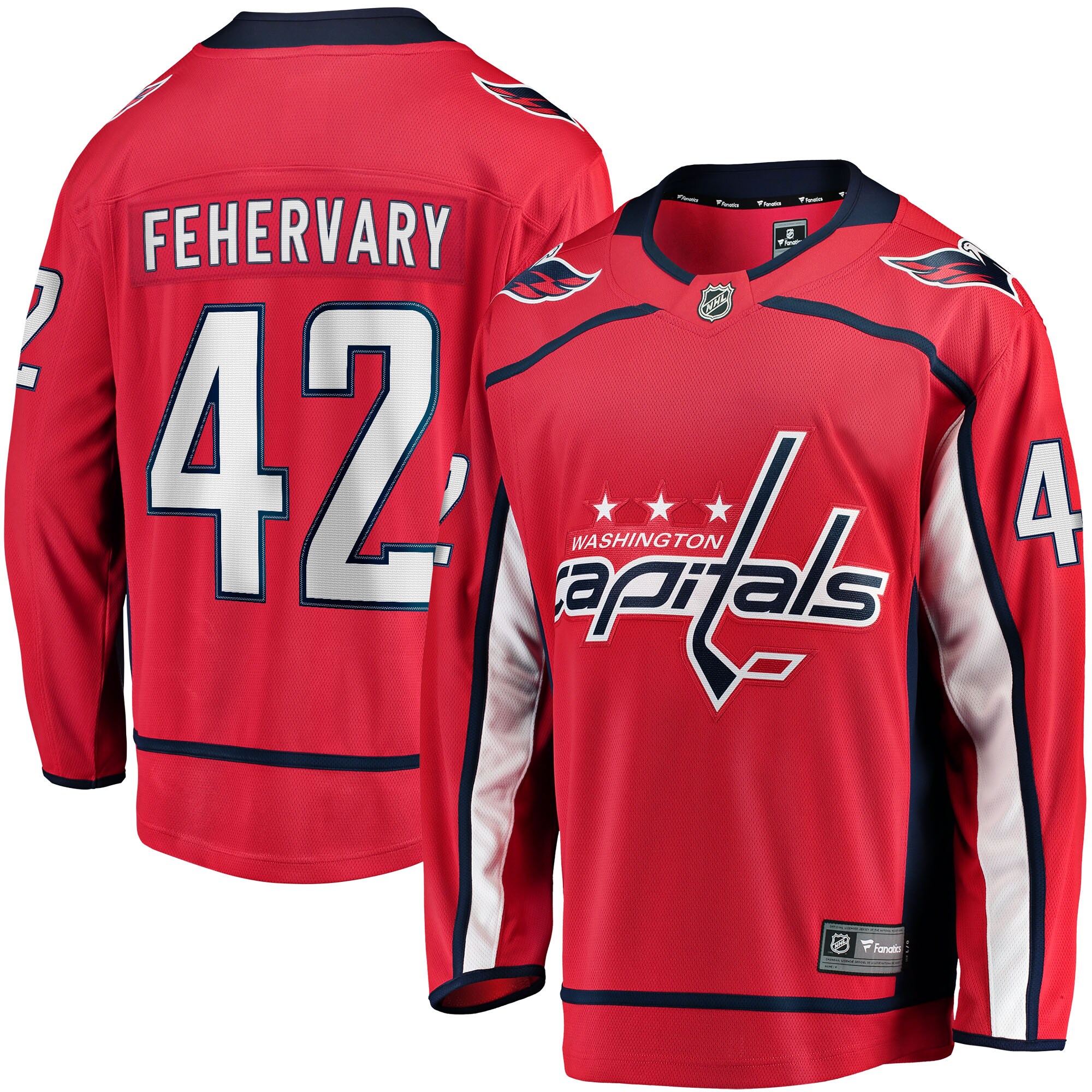 Martin Fehervary Washington Capitals Home Breakaway Player Jersey - Red