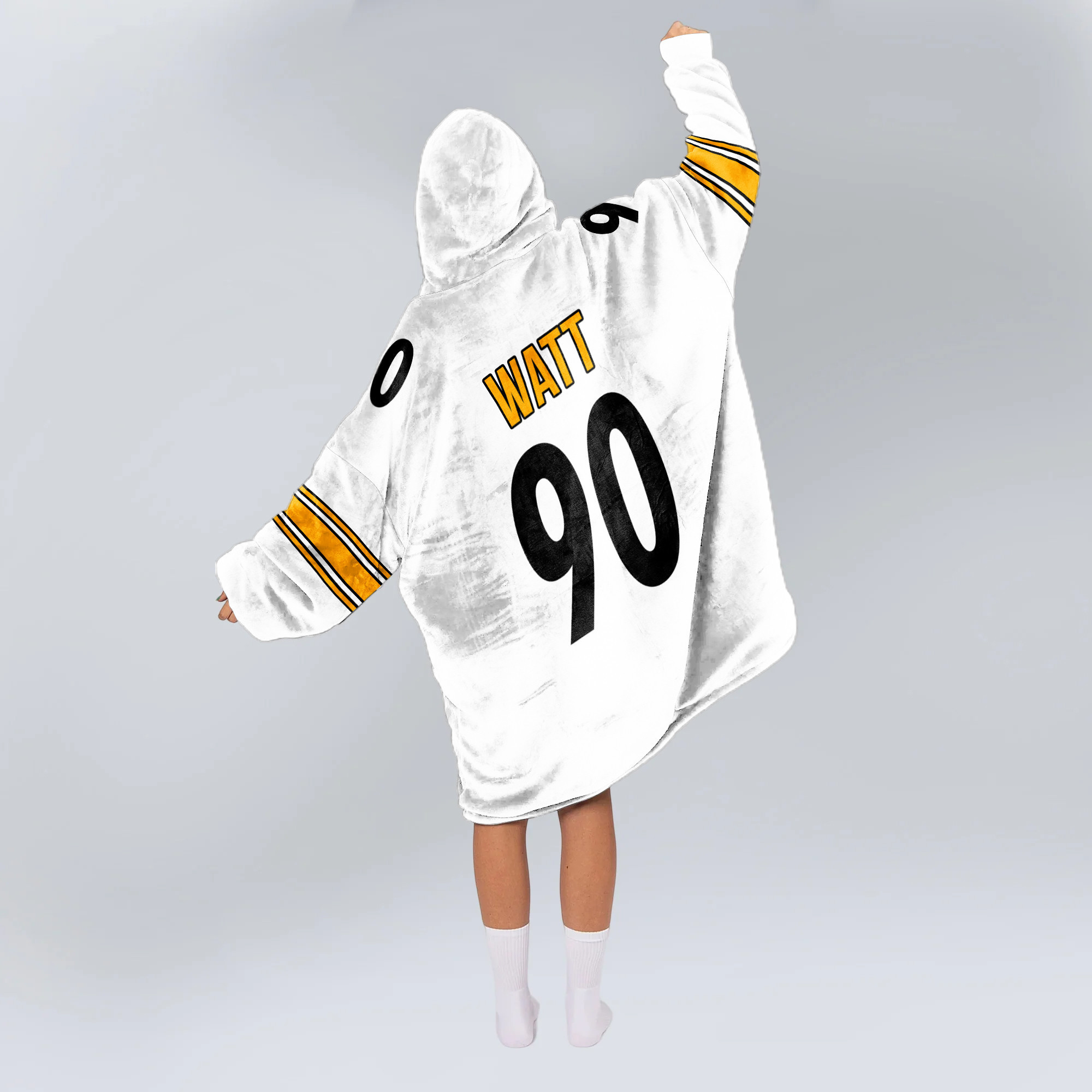 Adult T.J.W 90 Pittsburgh Football Unisex Blanket Hoodie