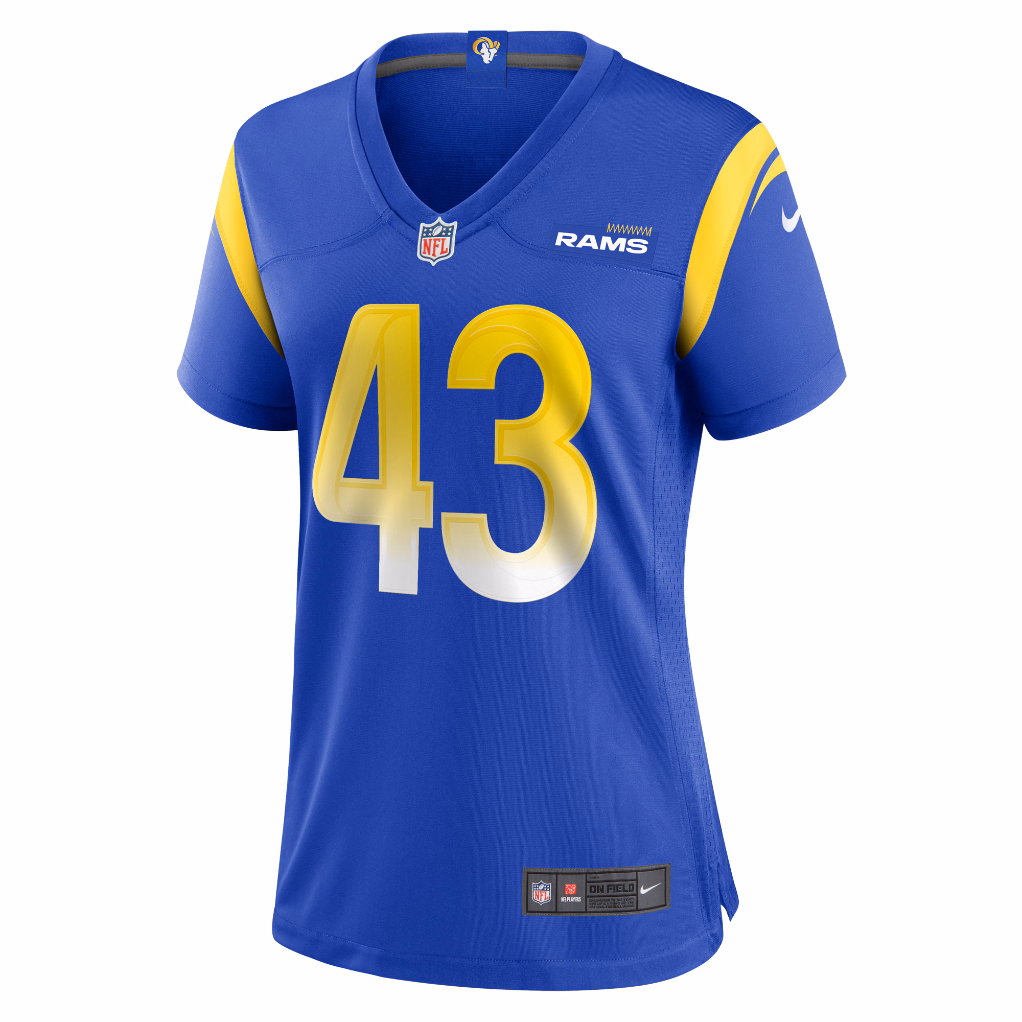 Joshua Karty Los Angeles Rams Women's  Game Jersey -  Royal