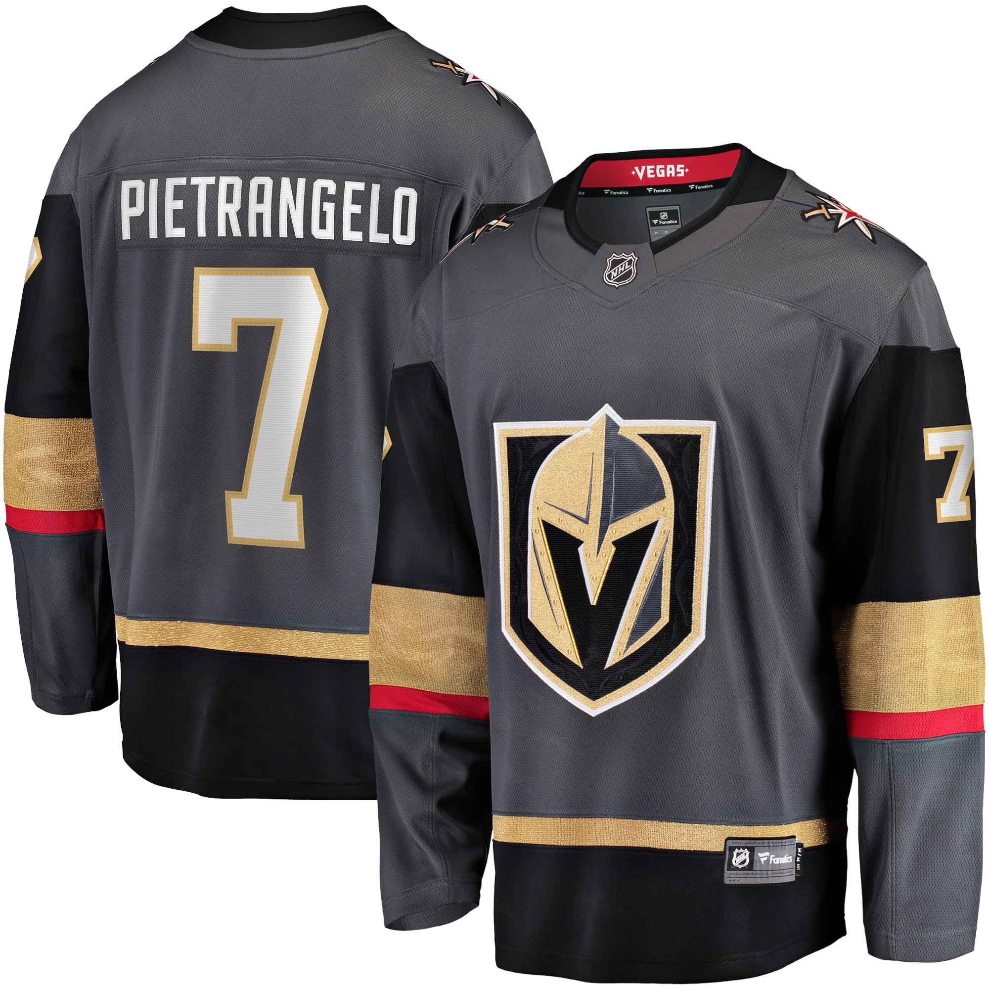 Alex Pietrangelo Vegas Golden Knights Alternate Premier Breakaway Player Jersey - Gray