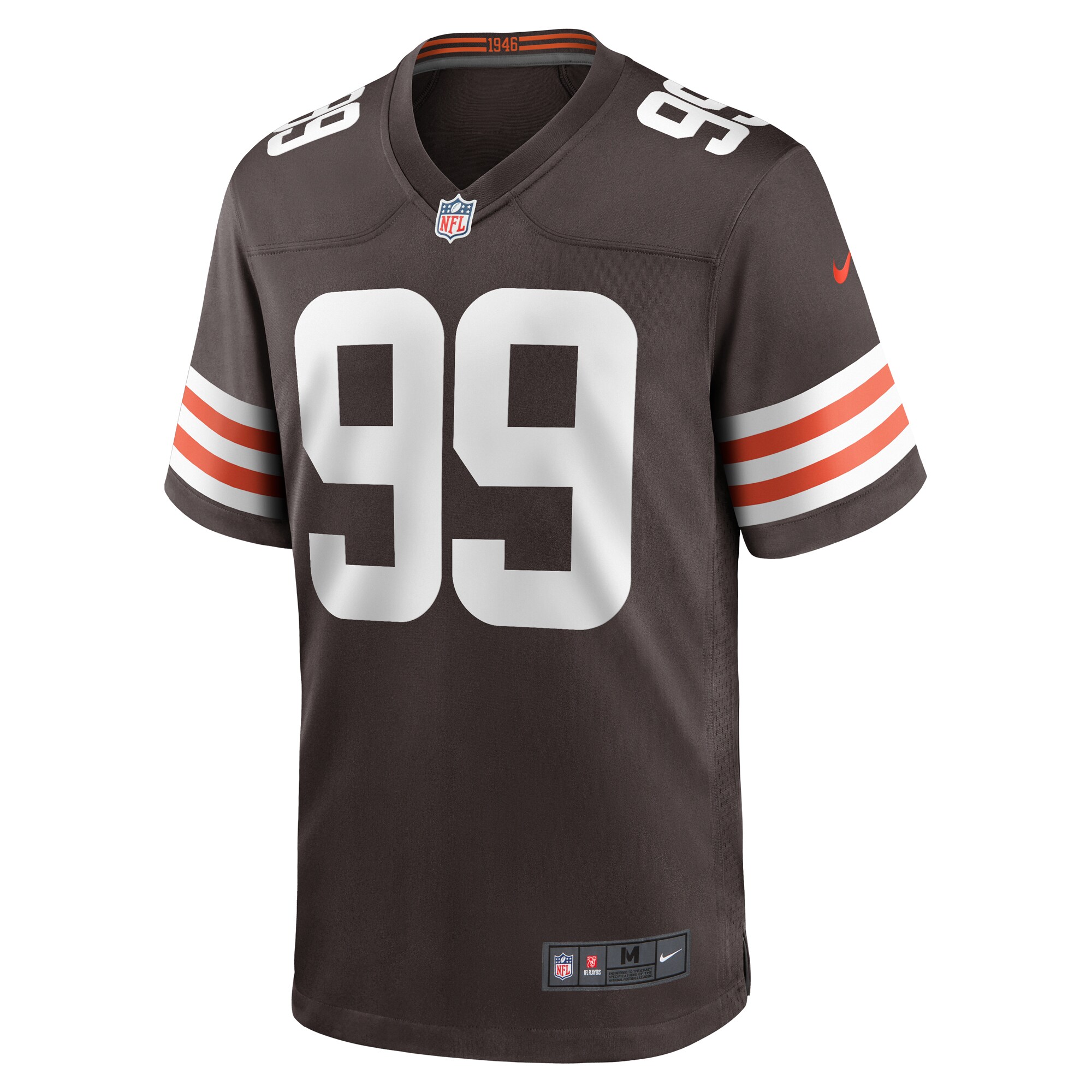 Za'Darius Smith Cleveland Browns Team Game Jersey -  Brown