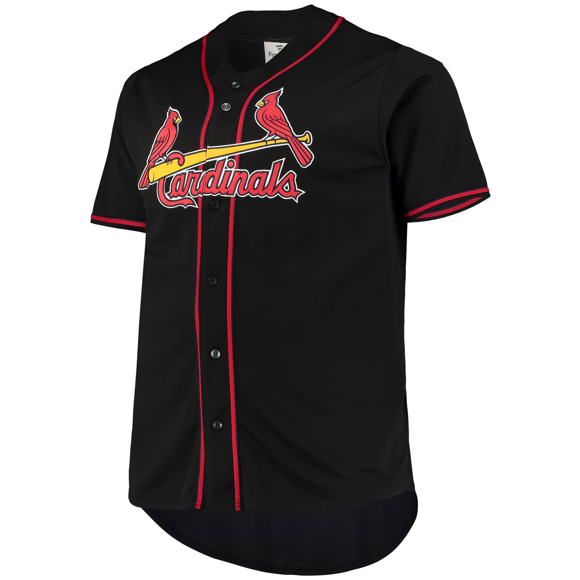 St.Louis Cardinals Big & Tall Pop Fashion Jersey - Black/Red