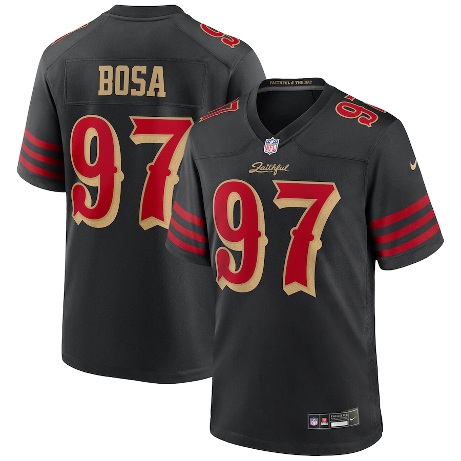 Nick Bosa #97 San Francisco 49ers 2025 Rivalries Collection Game Jersey - Black