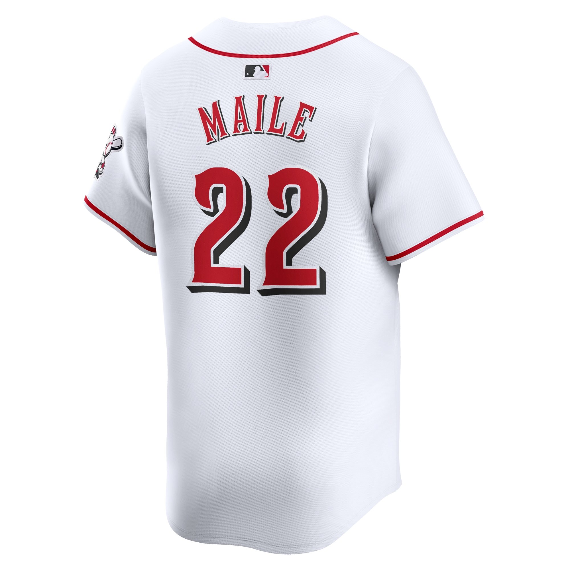Men's Cincinnati Reds Luke Maile  White Home Limited Player Jersey
