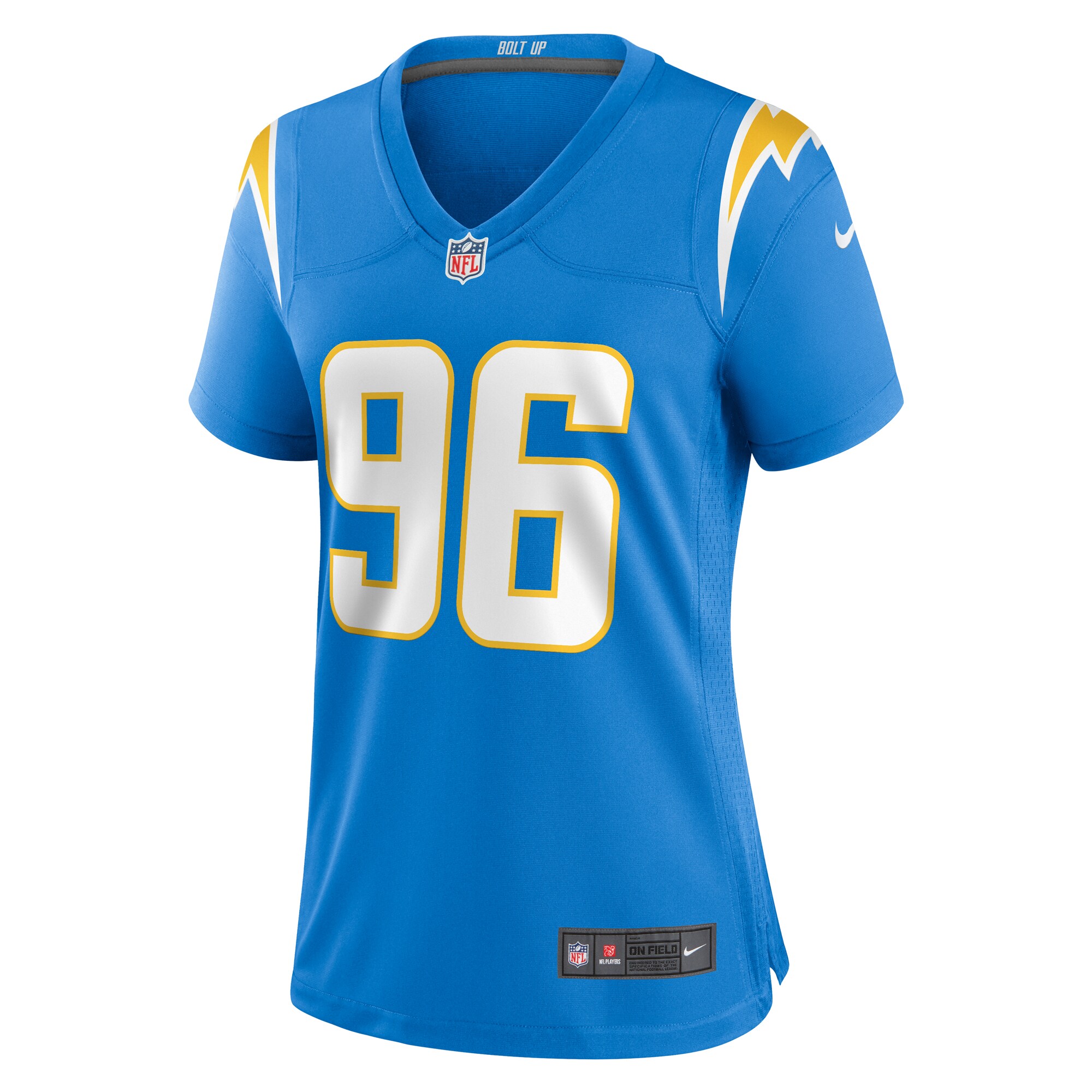 Christian Covington Los Angeles Chargers Women's Team Game Jersey -  Powder Blue