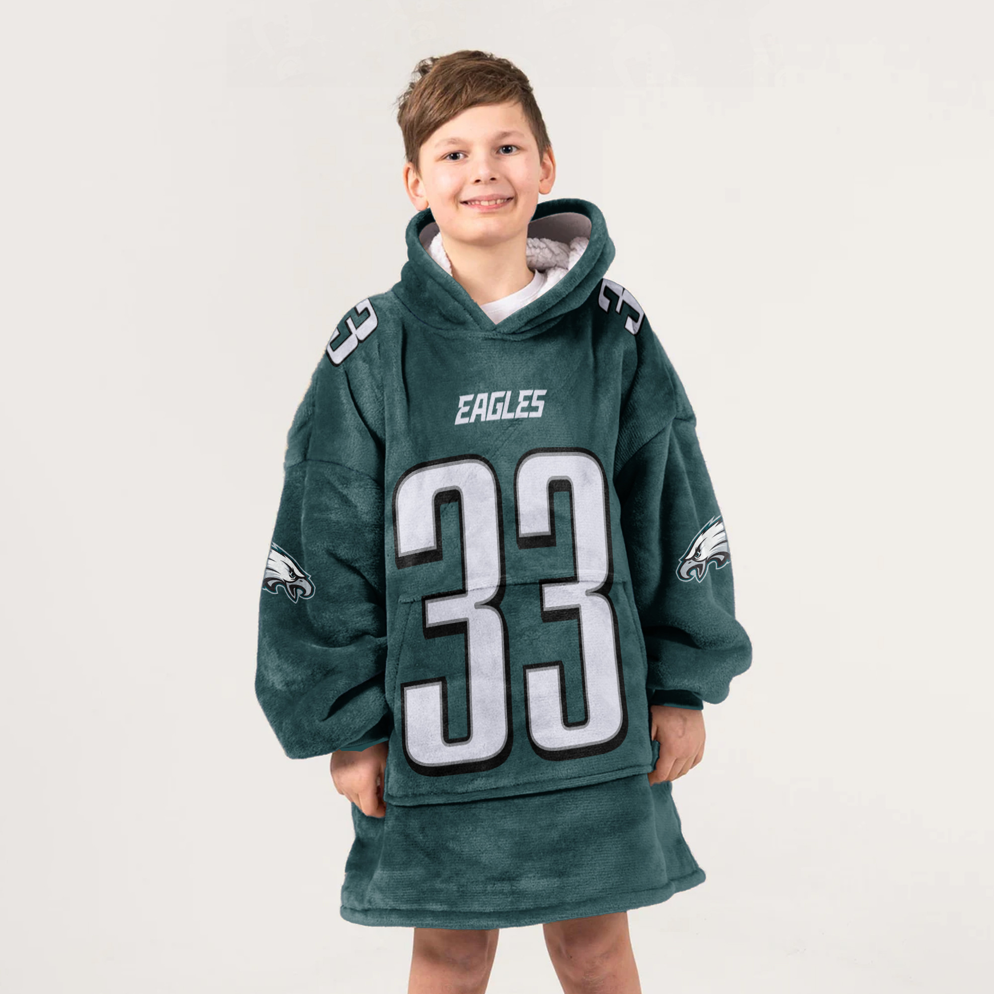 Adult 33 Philadelphia Football Unisex Blanket Hoodie