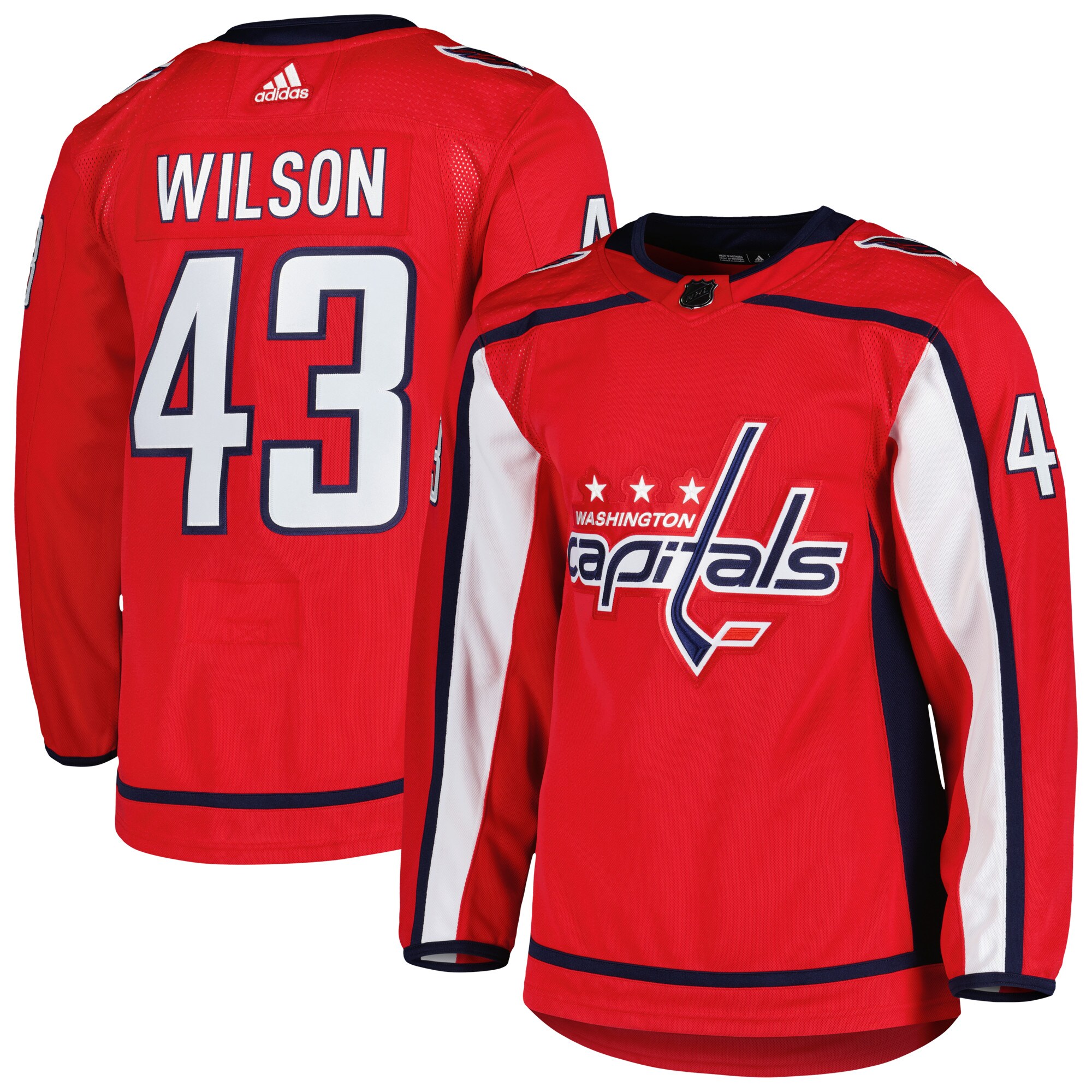 Tom Wilson Washington Capitals  Home Primegreen Authentic Pro Player Jersey - Red
