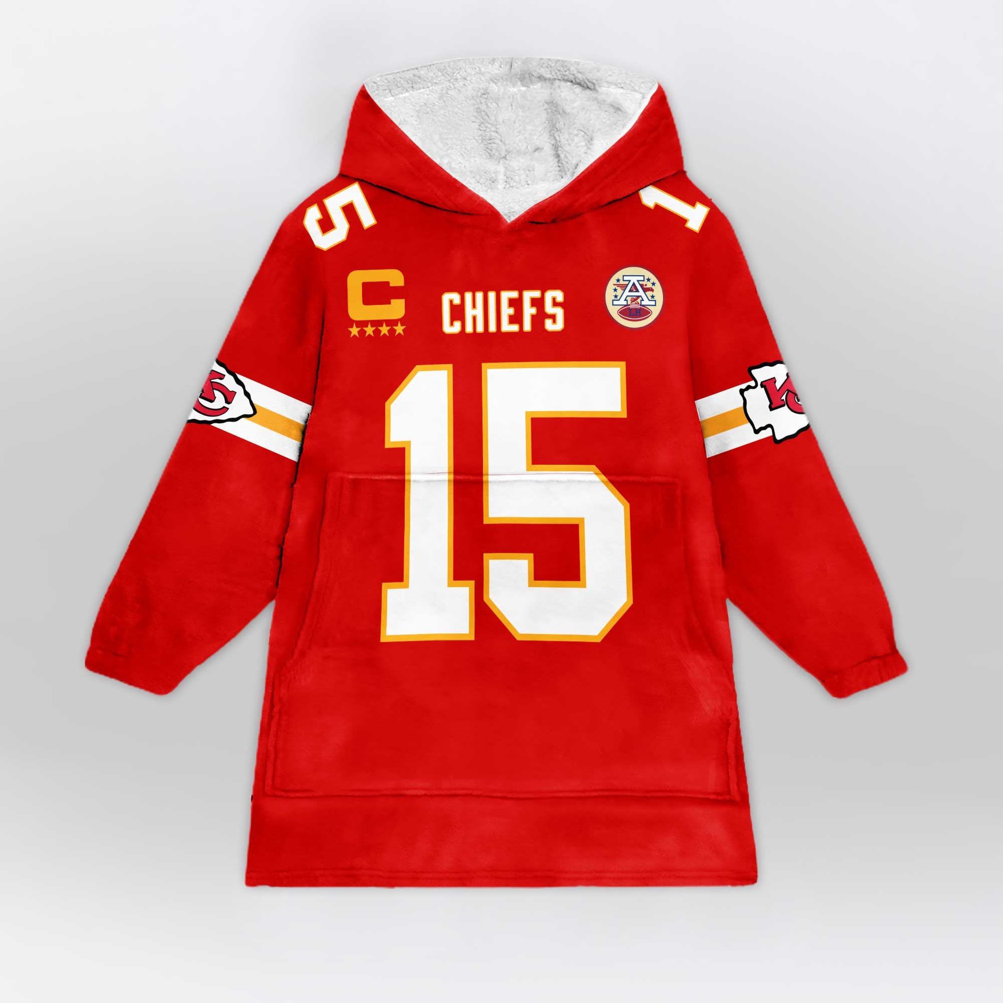Adult PM 15 Kansas City Football Unisex Blanket Hoodie