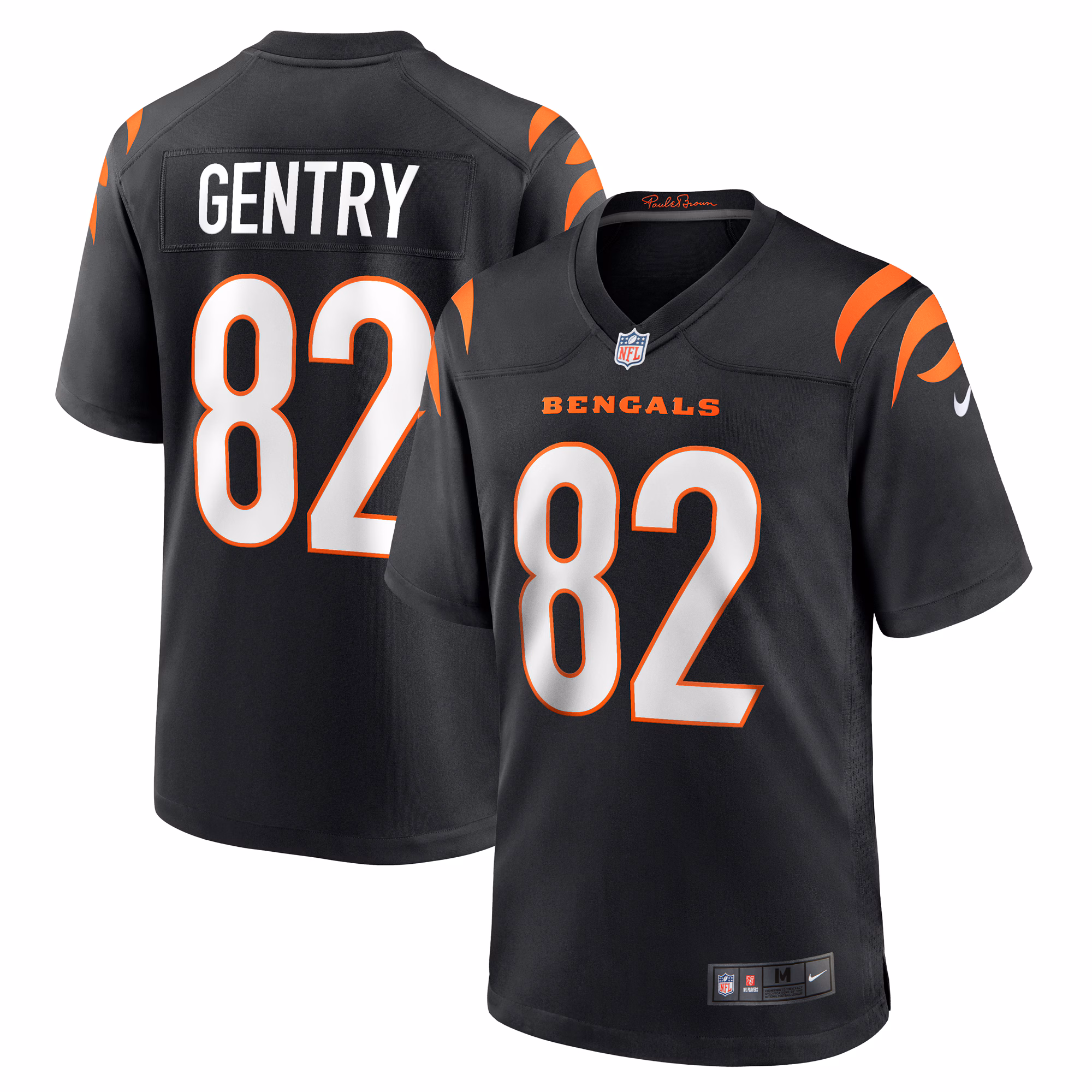 Zach Gentry Cincinnati Bengals  Game Jersey -  Black