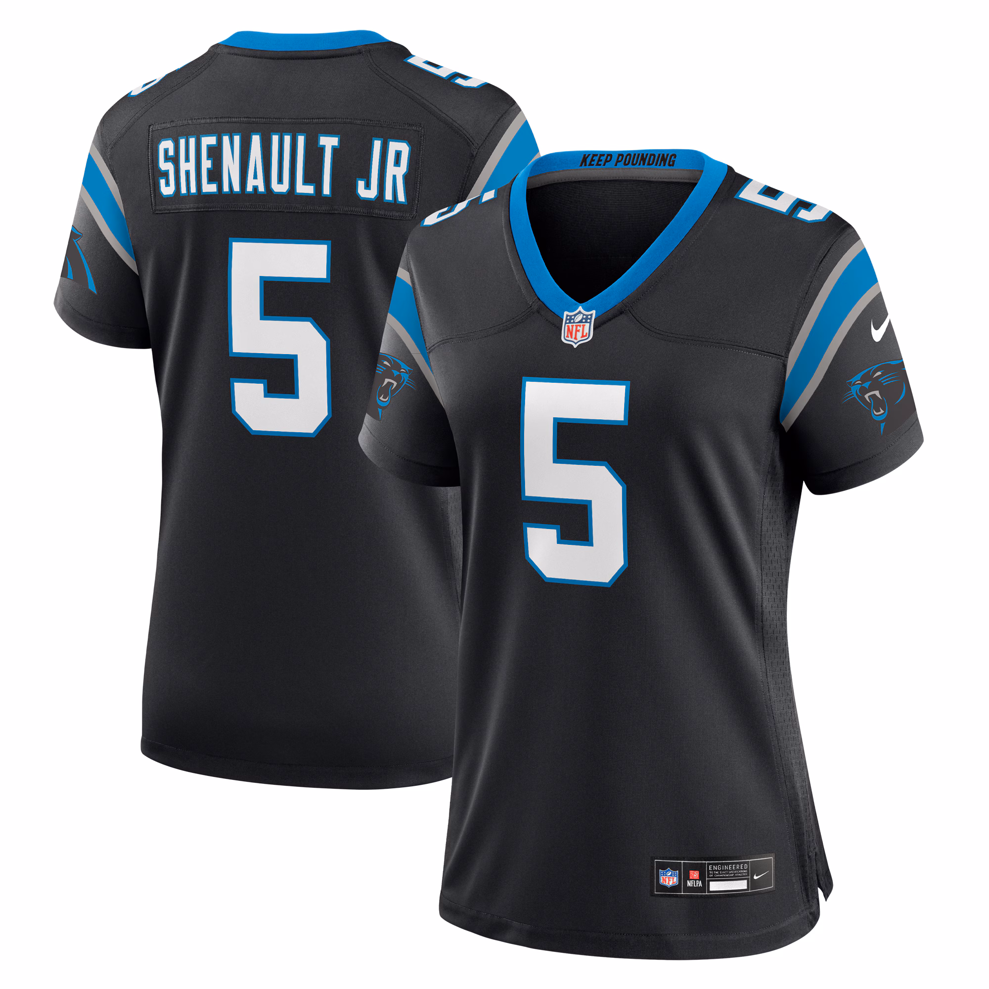 Laviska Shenault Jr. Carolina Panthers Women's Team Game Jersey - Black