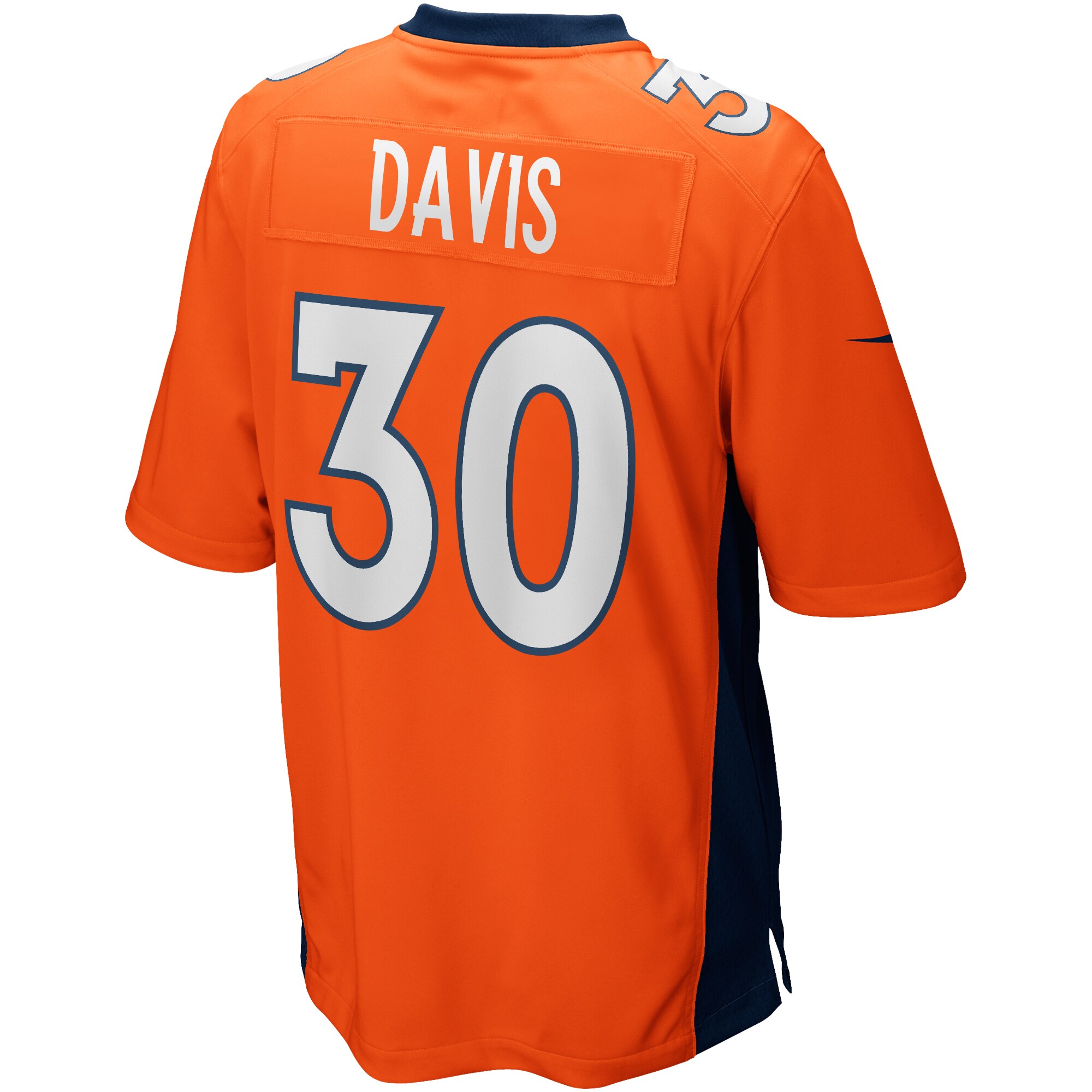 Terrell Davis Denver Broncos Game Retired Player Jersey - Orange