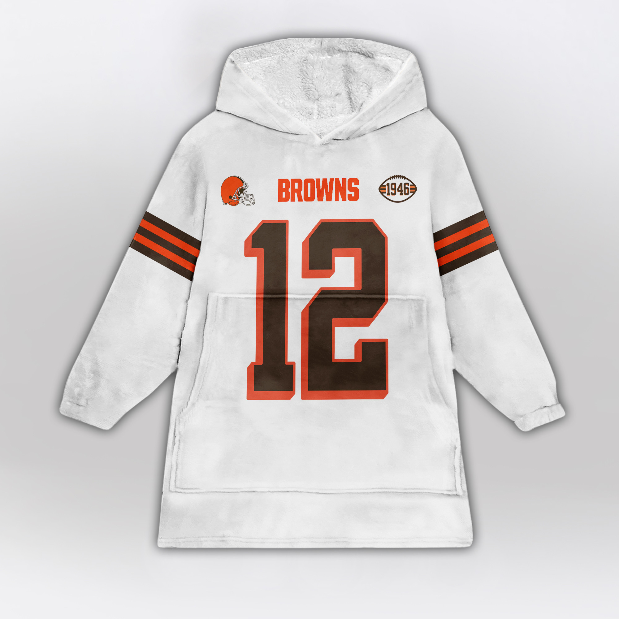 Kid S.S 12 Cleveland Football Unisex Blanket Hoodie