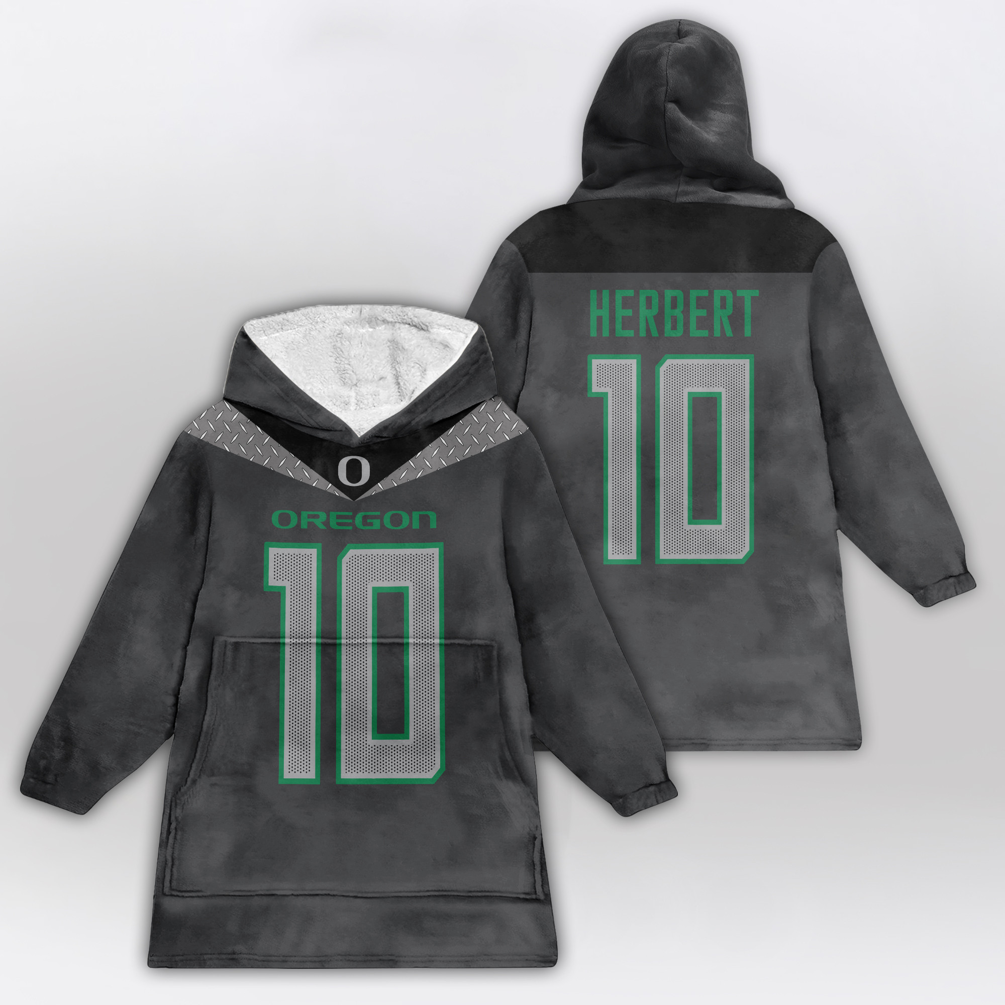 Kid J.H 10 Oregon Football Unisex Blanket Hoodie