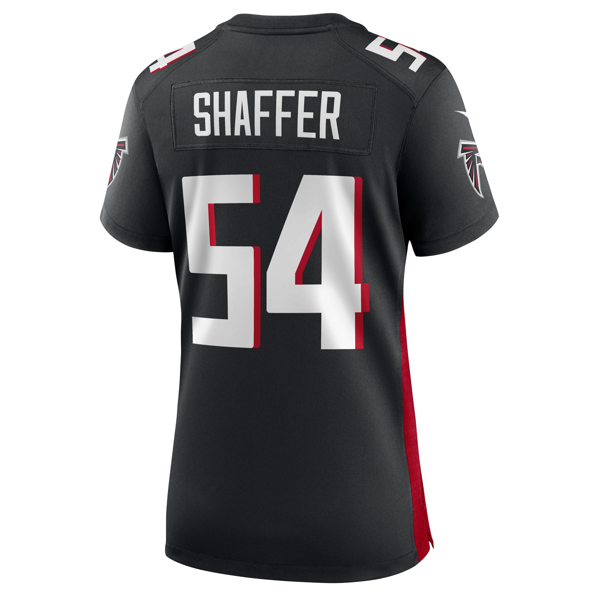 Justin Shaffer Atlanta Falcons Women's  Game Jersey -  Black