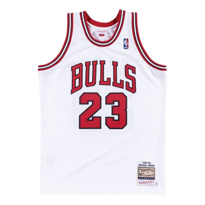 Authentic Jersey Chicago Bulls Home 1997-98 Michael