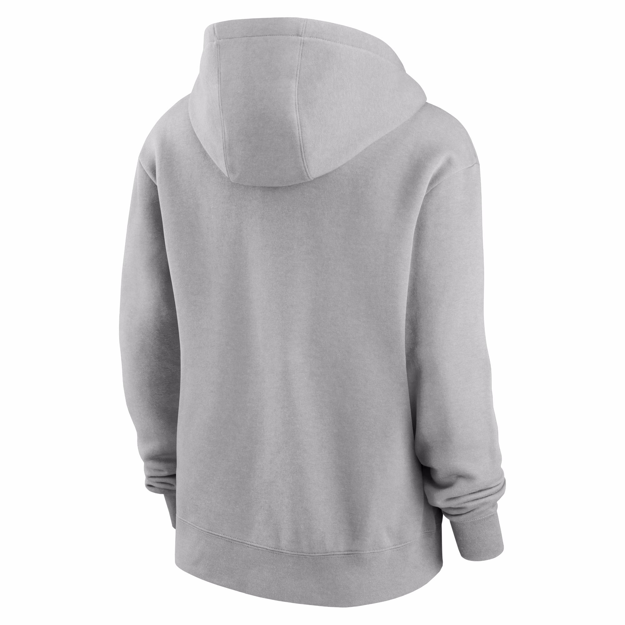 Denver Broncos Women's Club Logo Pullover Hoodie - Heather Gray