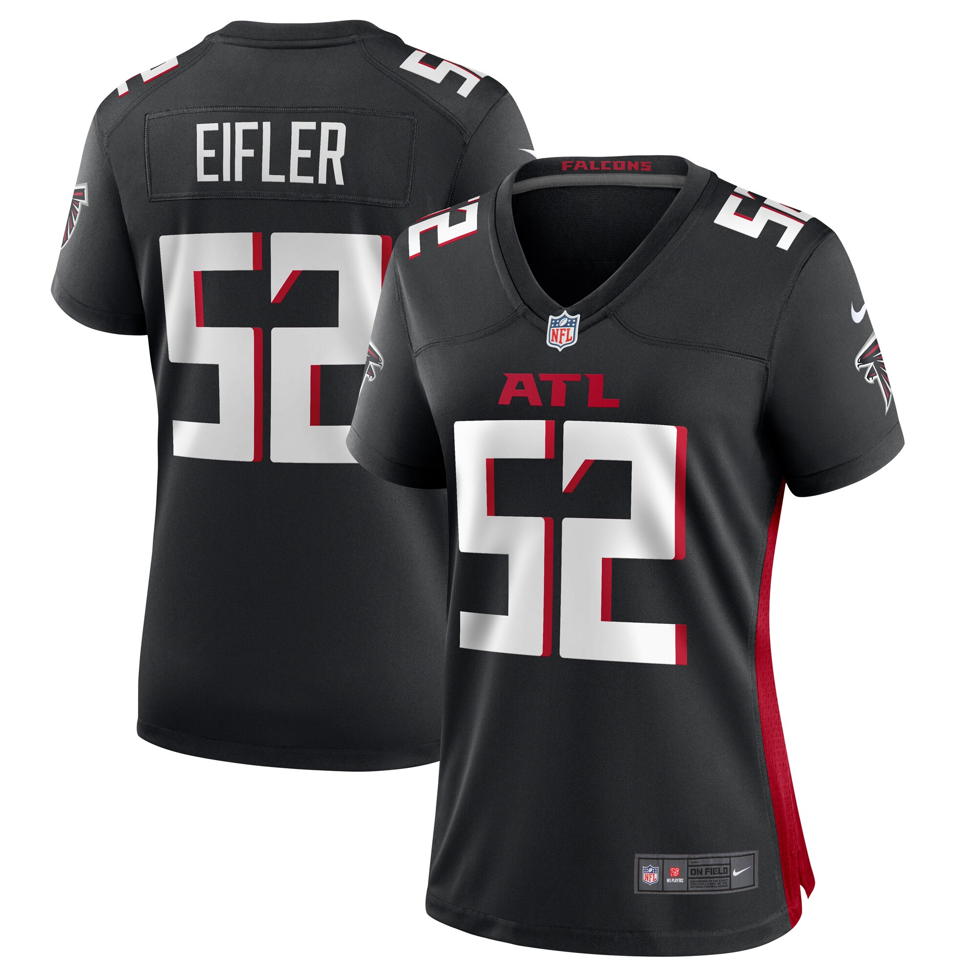Milo Eifler Atlanta Falcons Women's  Game Jersey -  Black