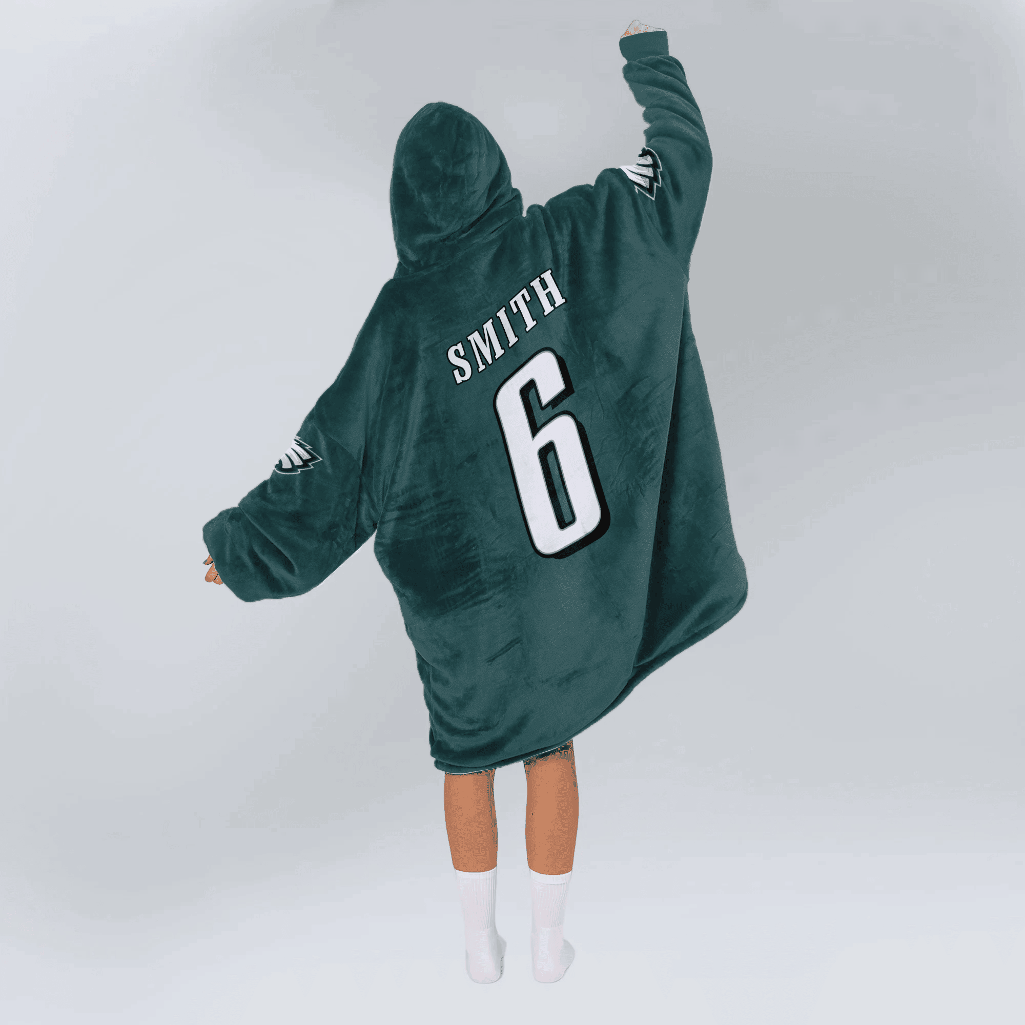 Adult 6 Philadelphia Football Unisex Blanket Hoodie