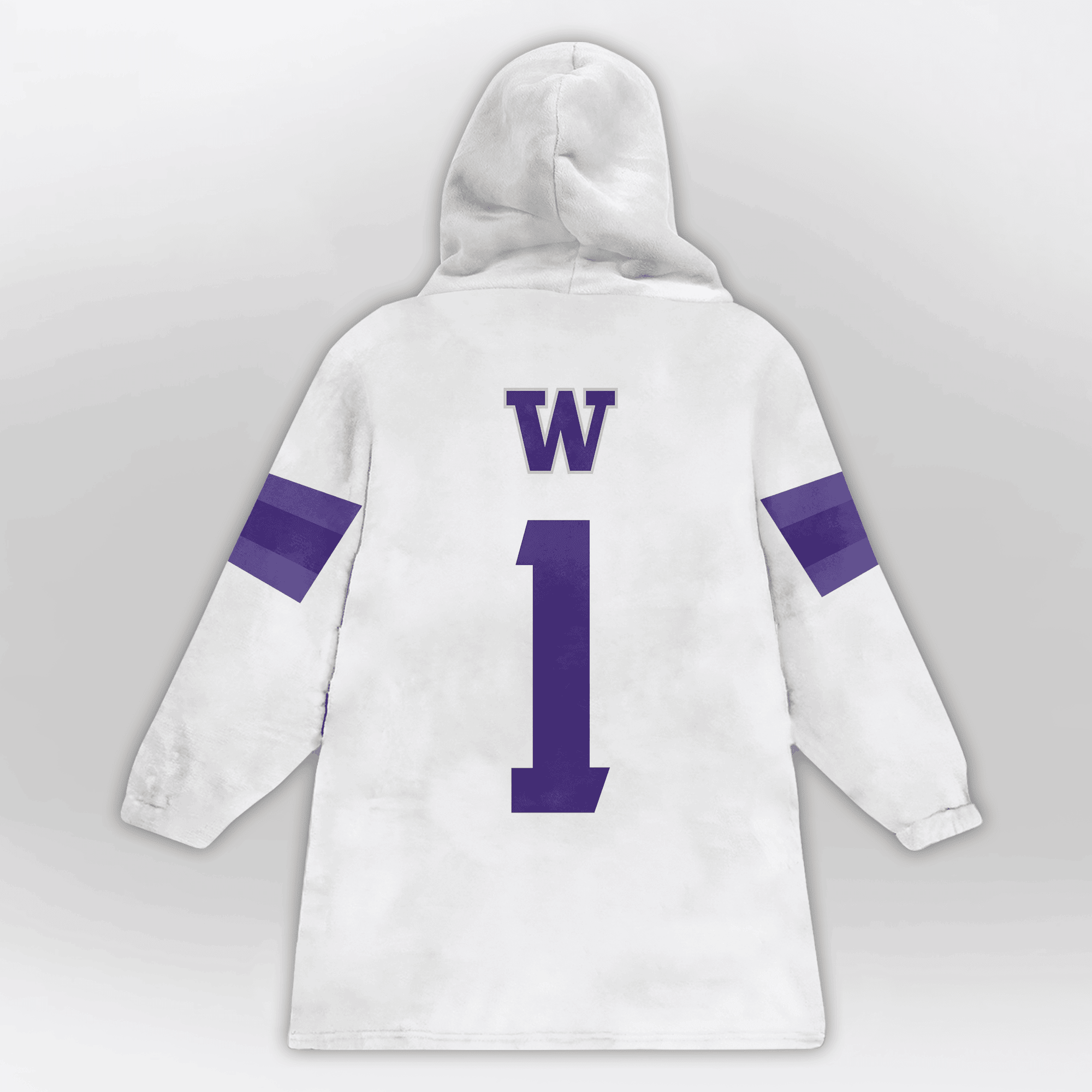 Kid 1 Washington Football Unisex Blanket Hoodie
