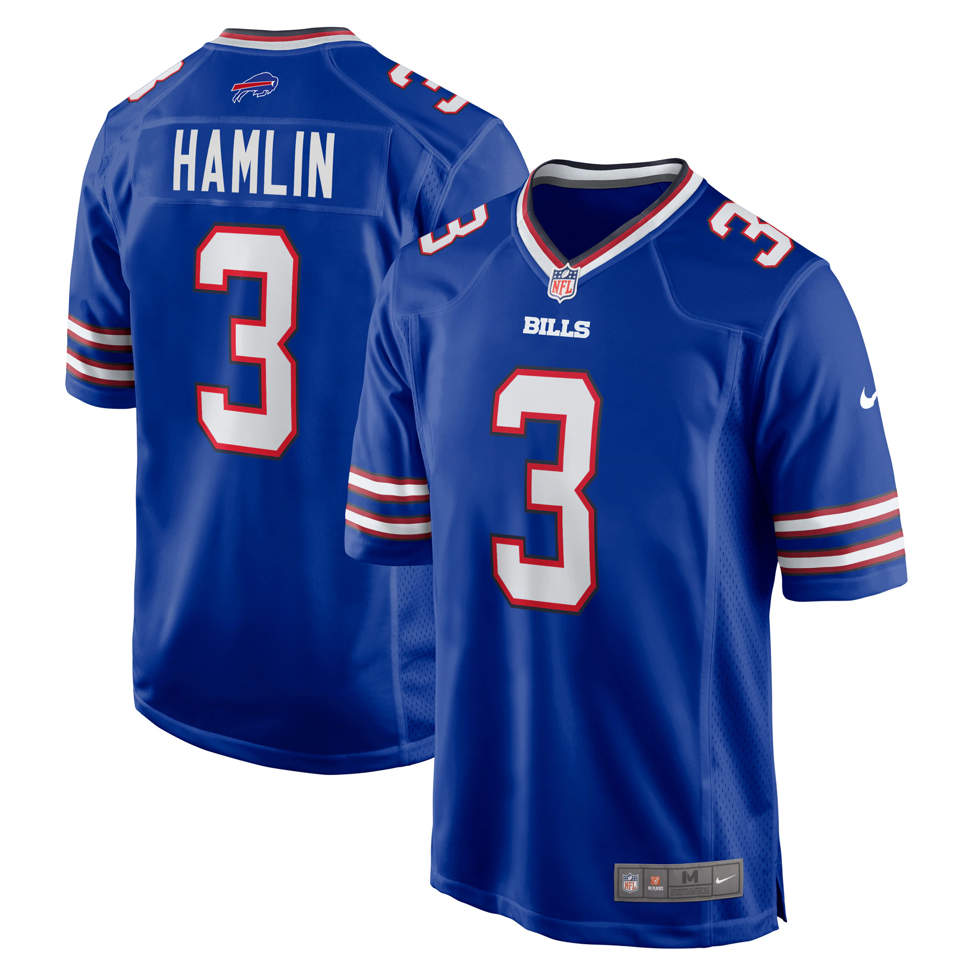 Damar Hamlin Buffalo Bills  Game Jersey - White