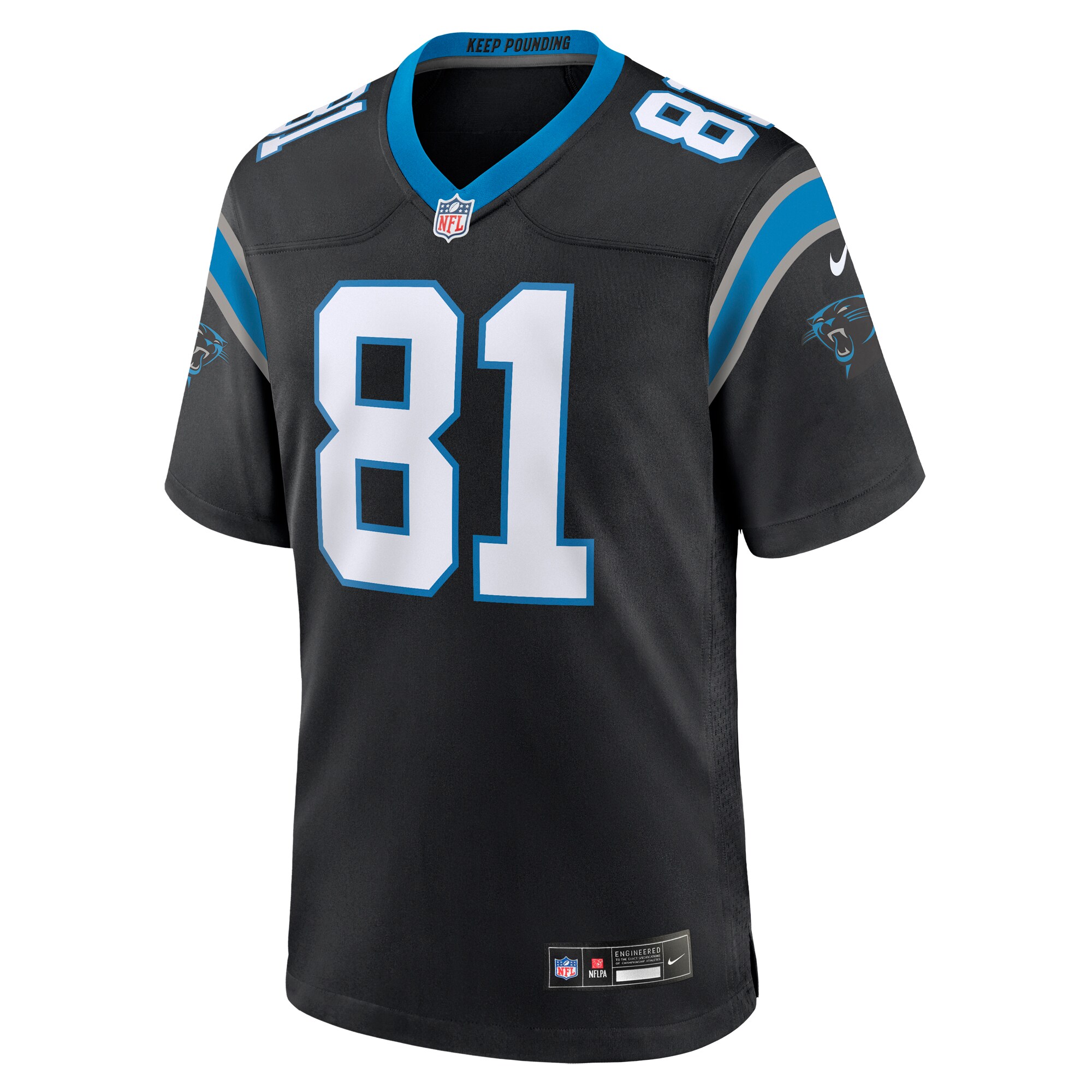 Hayden Hurst Carolina Panthers  Team Game Jersey - Black