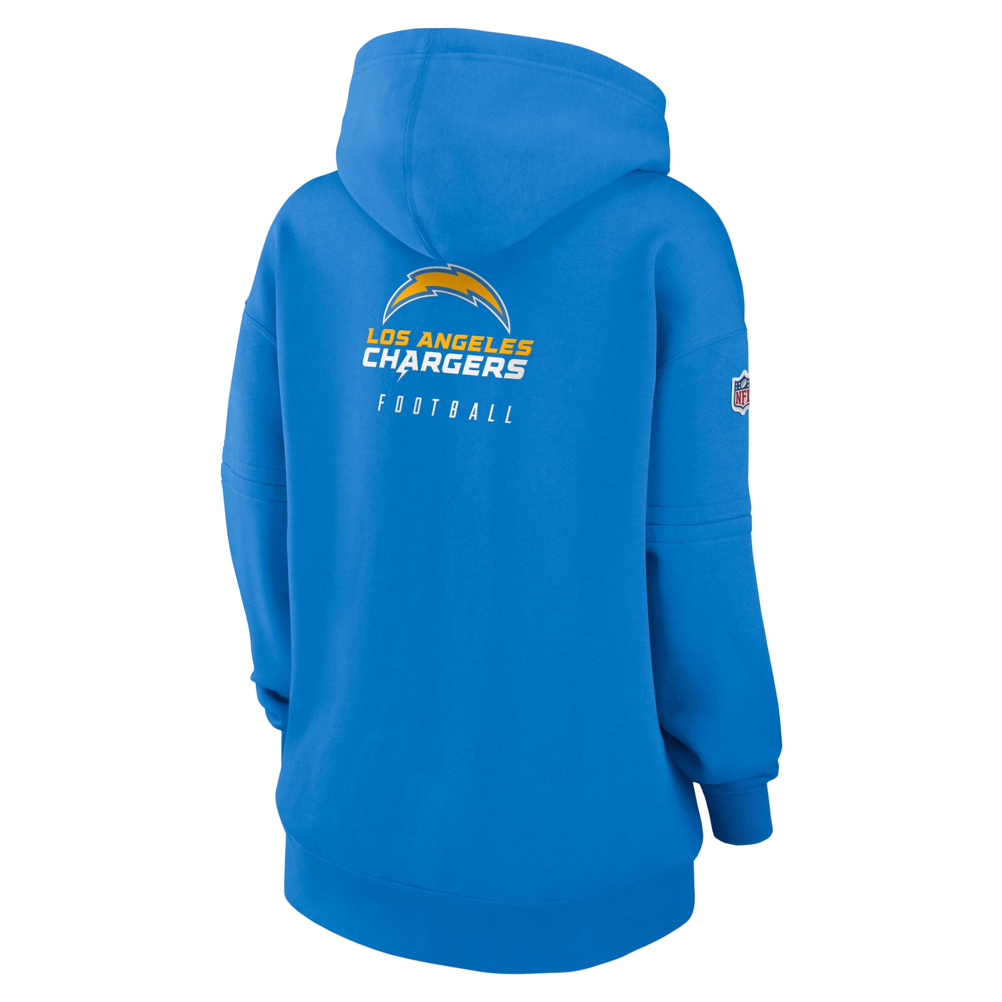 Los Angeles Chargers  Women's 2023 Sideline Club Fleece Pullover Hoodie - Powder Blue
