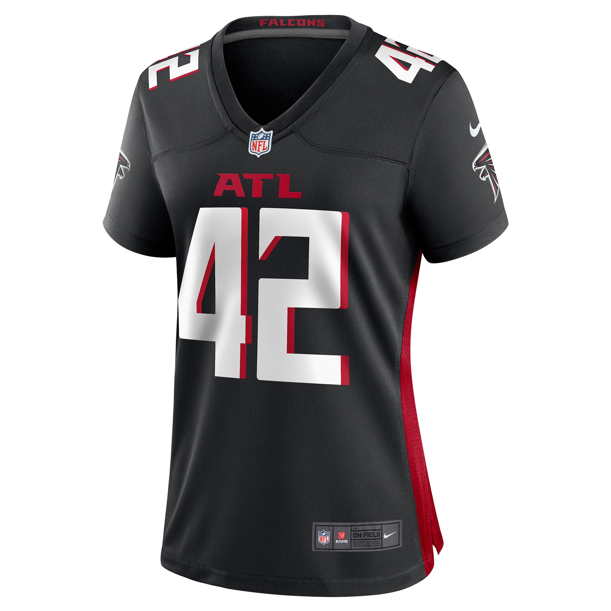 Caleb Huntley Atlanta Falcons  Women's Game Jersey - Black