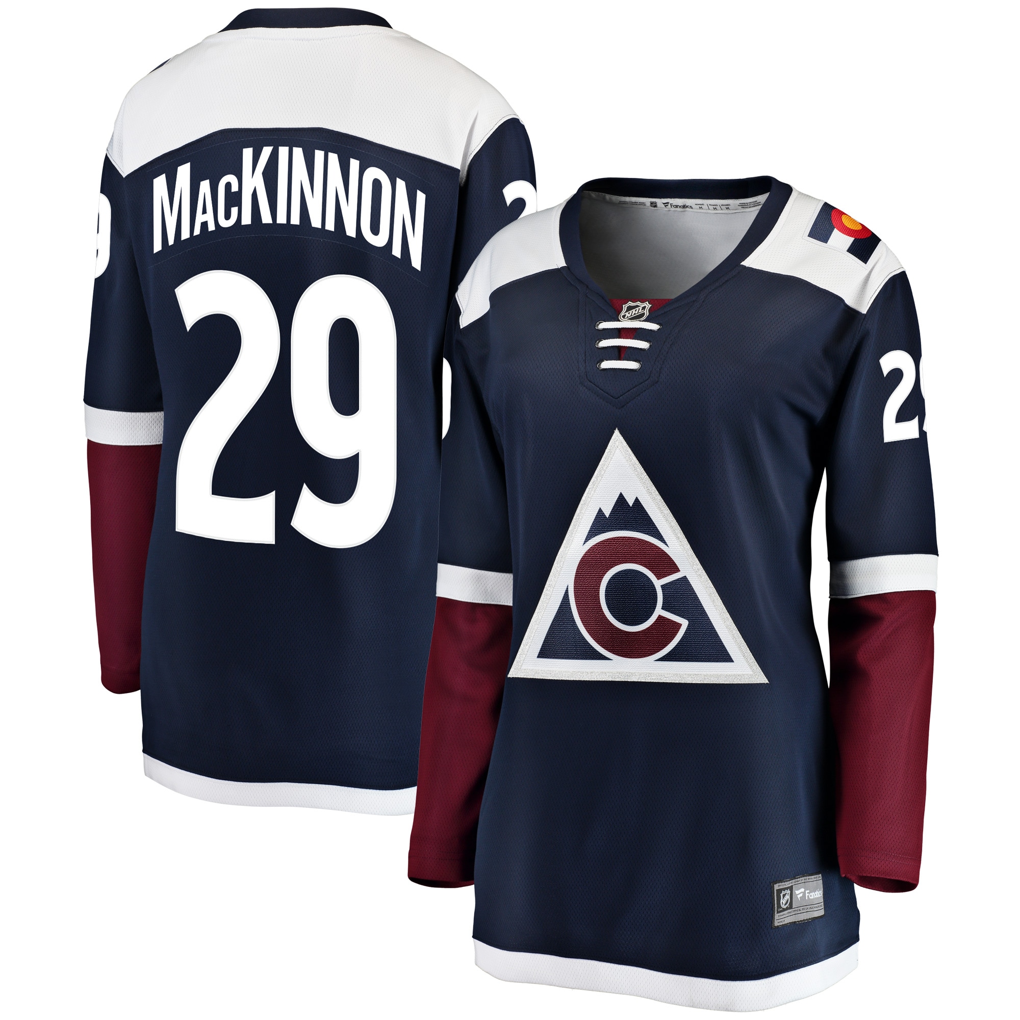 Nathan MacKinnon Colorado Avalanche Women's Alternate Breakaway Player Jersey - Navy