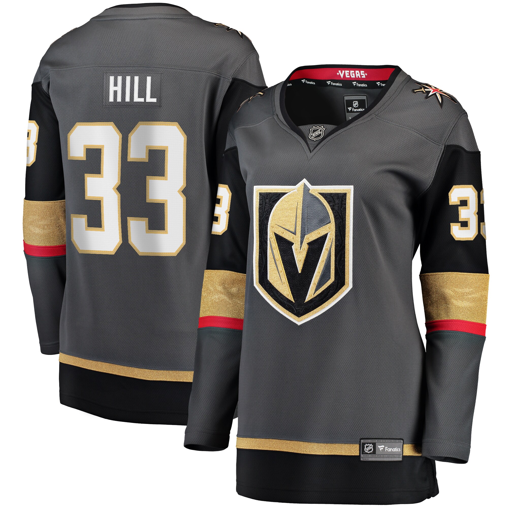 Adin Hill Vegas Golden Knights Women's Alternate Breakaway Jersey - Gray