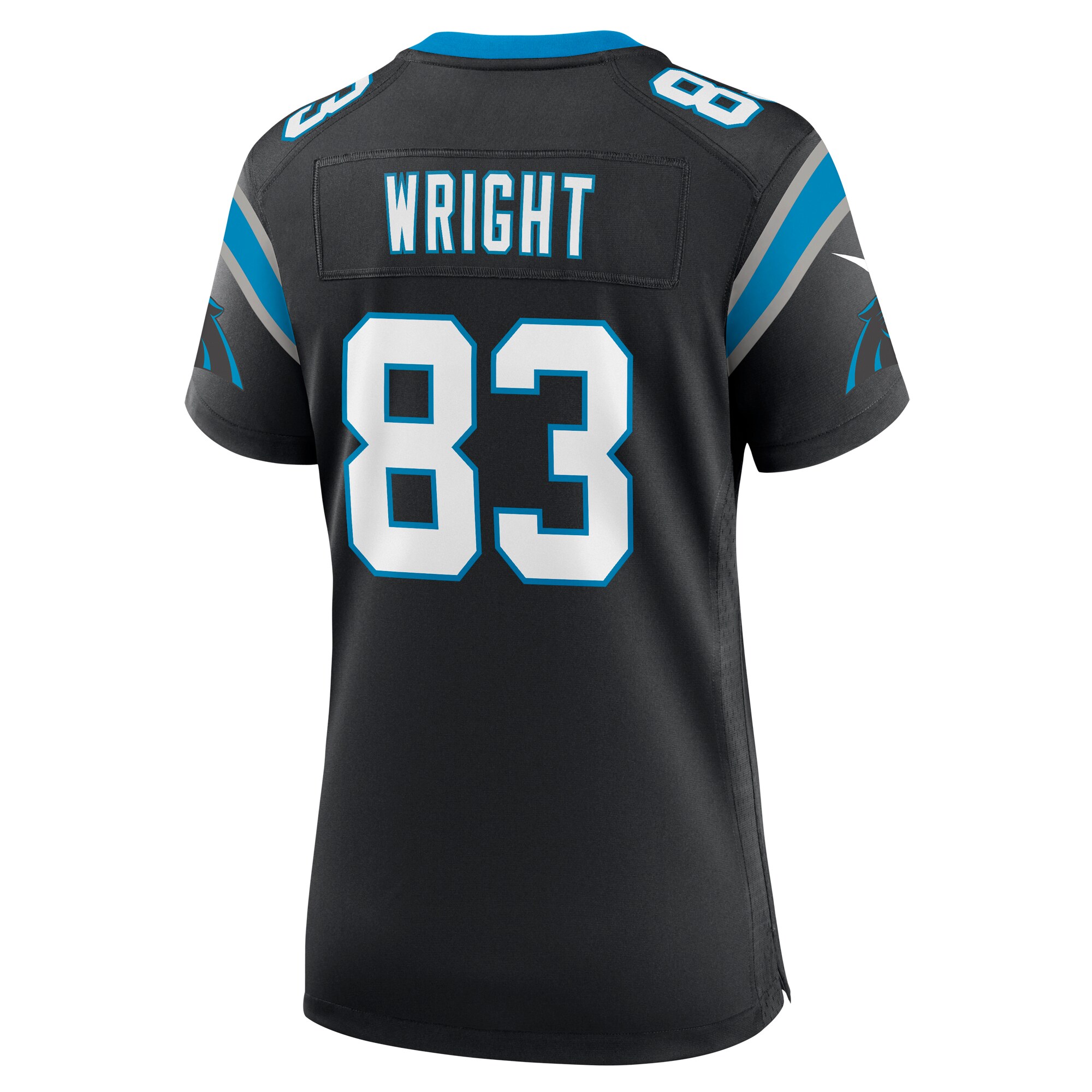 Derek Wright Carolina Panthers  Women's Team Game Jersey - Black