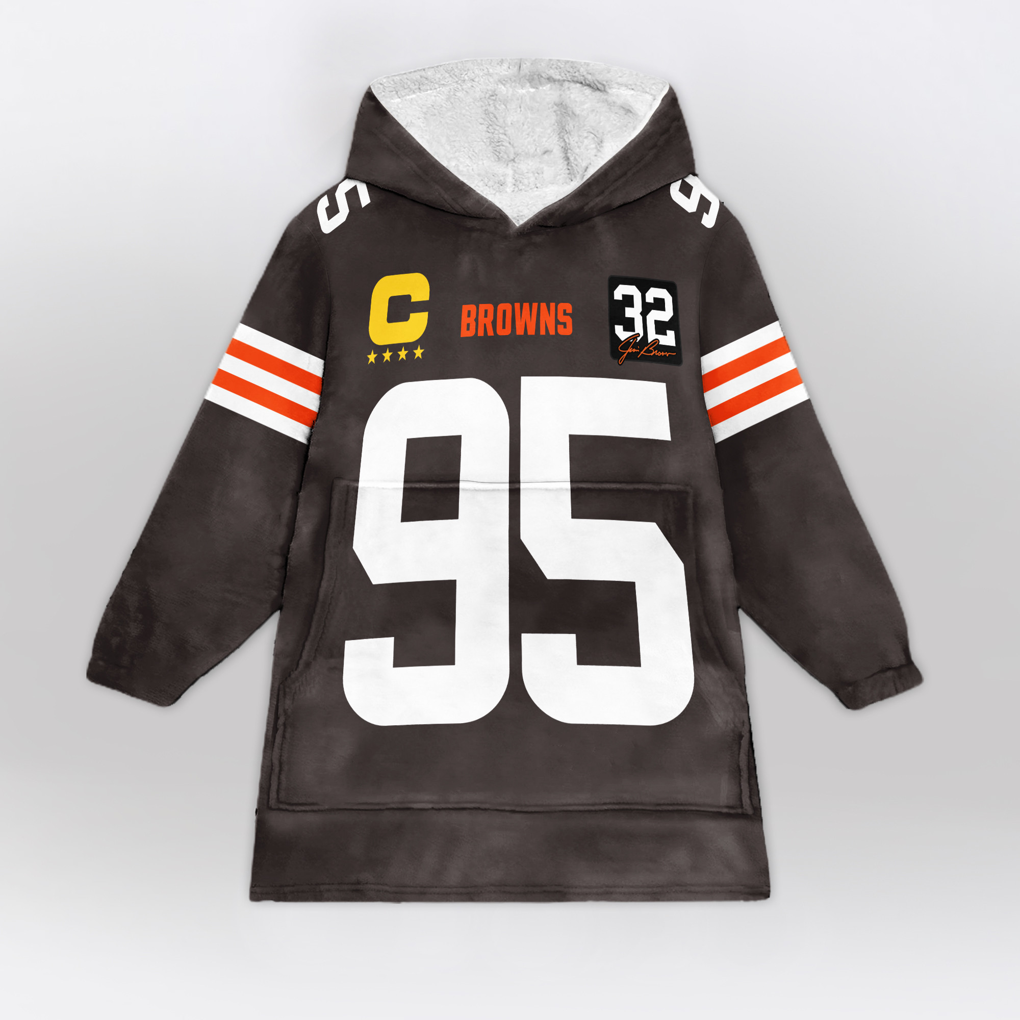 Kid Captain MG 95 Cleveland Football Unisex Blanket Hoodie