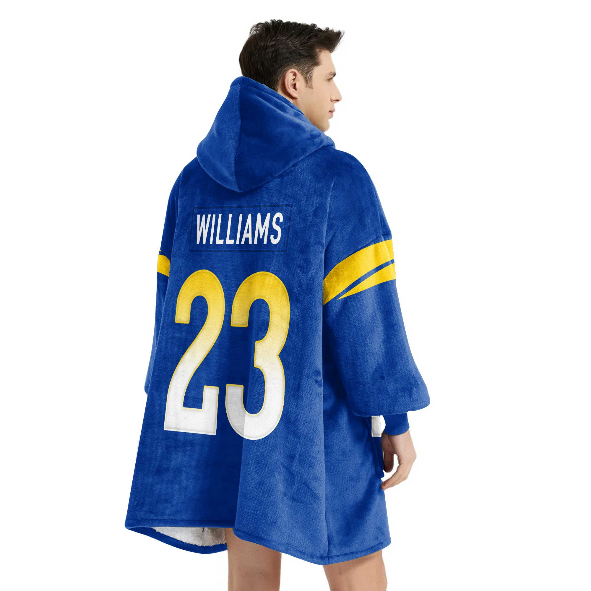 Adult 23 Los Angeles Football Unisex Blanket Hoodie
