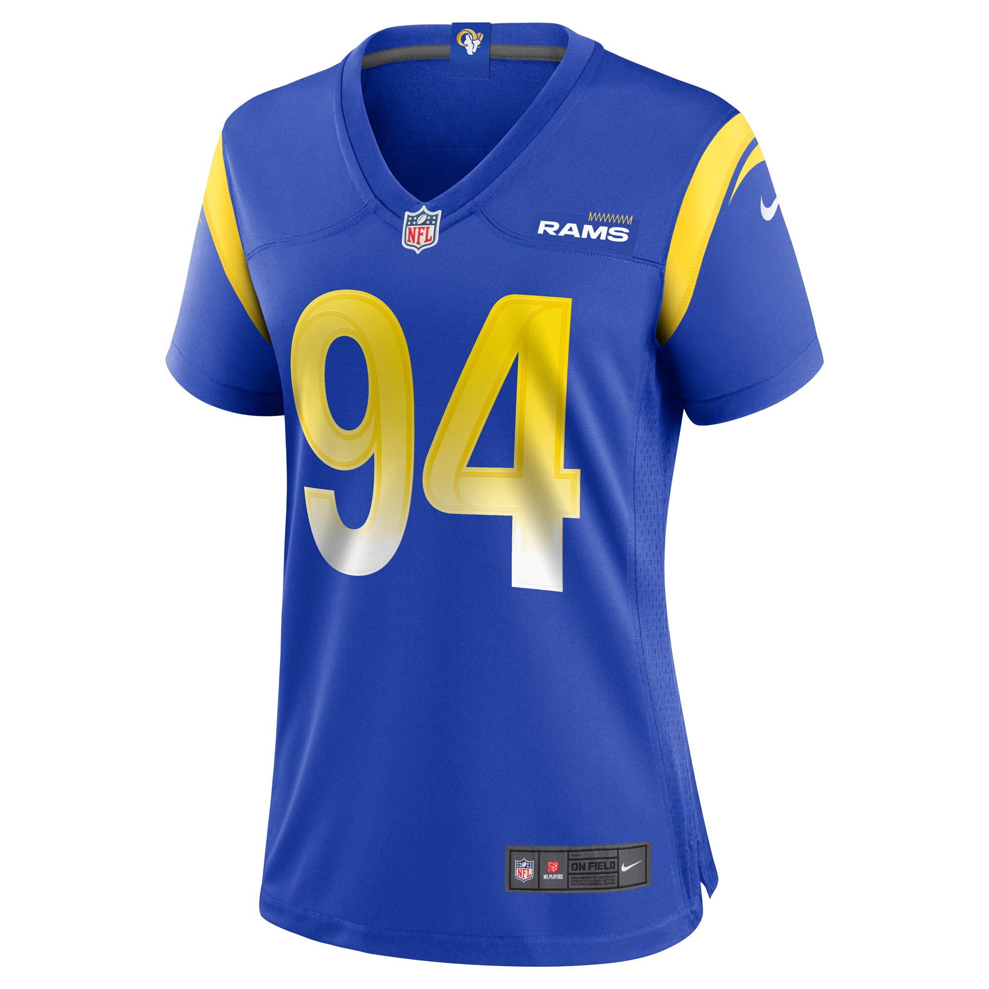 A'Shawn Robinson Los Angeles Rams  Women's Game Jersey - Royal
