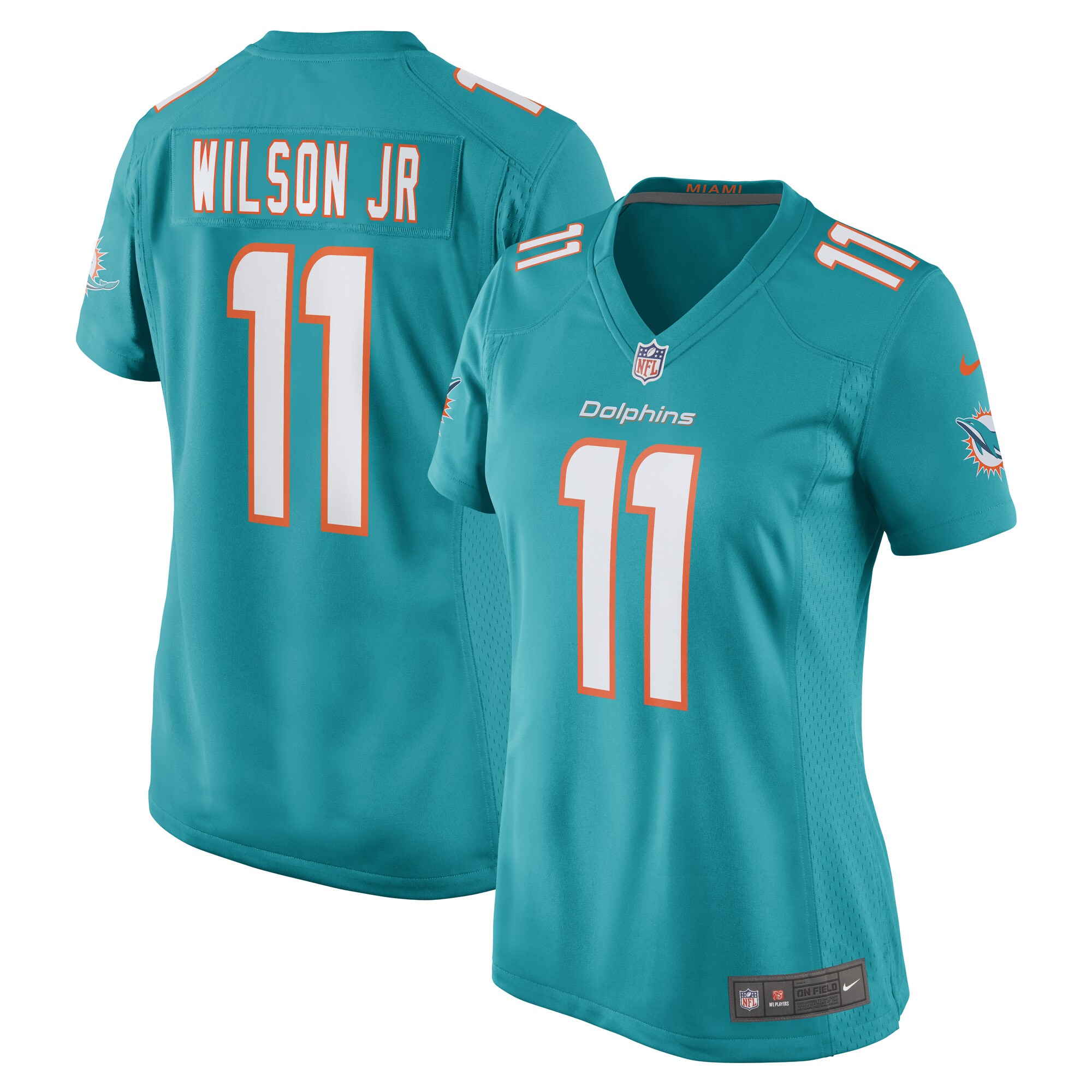 Cedrick Wilson Jr. Miami Dolphins  Women's Game Player Jersey - Aqua