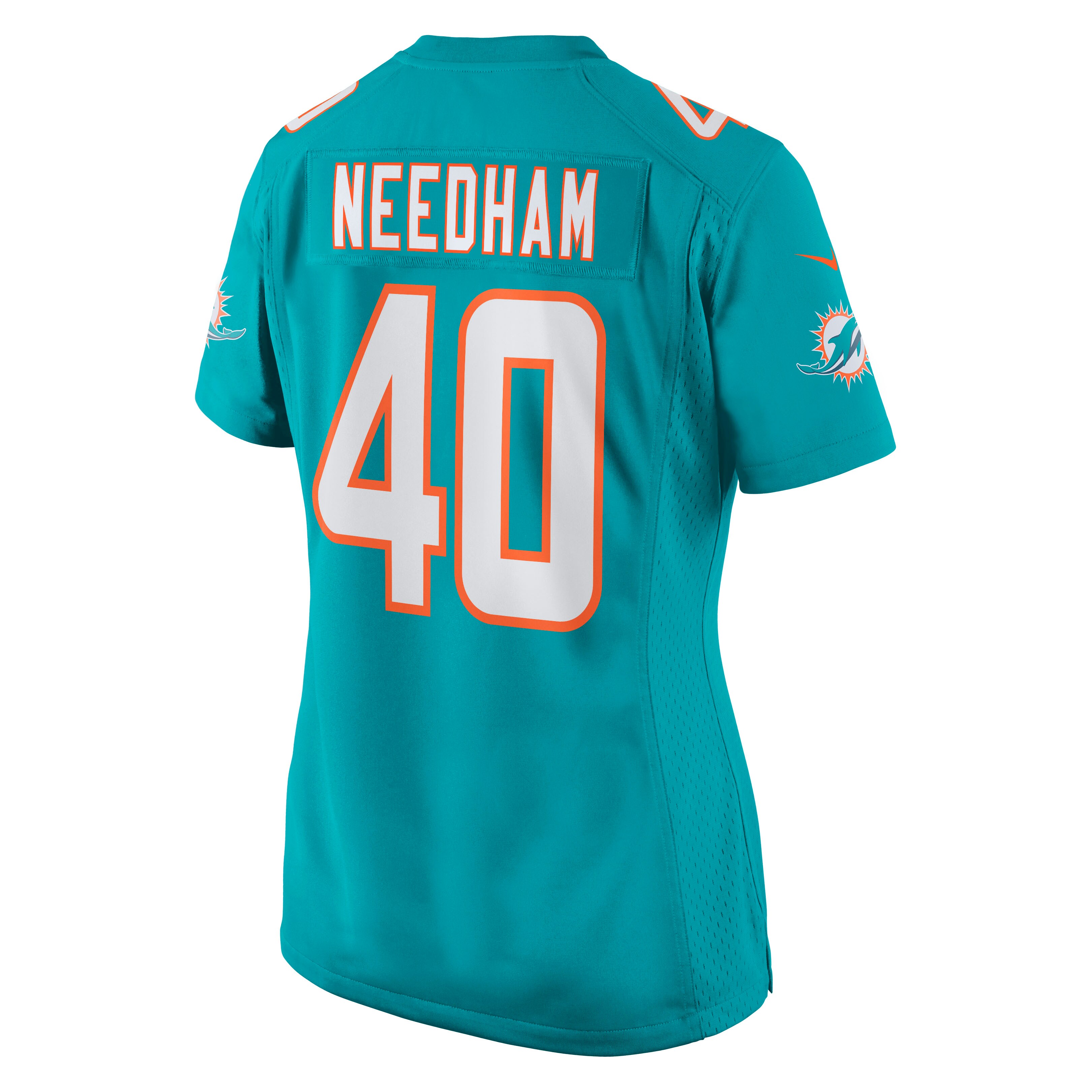 Nik Needham Miami Dolphins Women's Game Jersey - Aqua