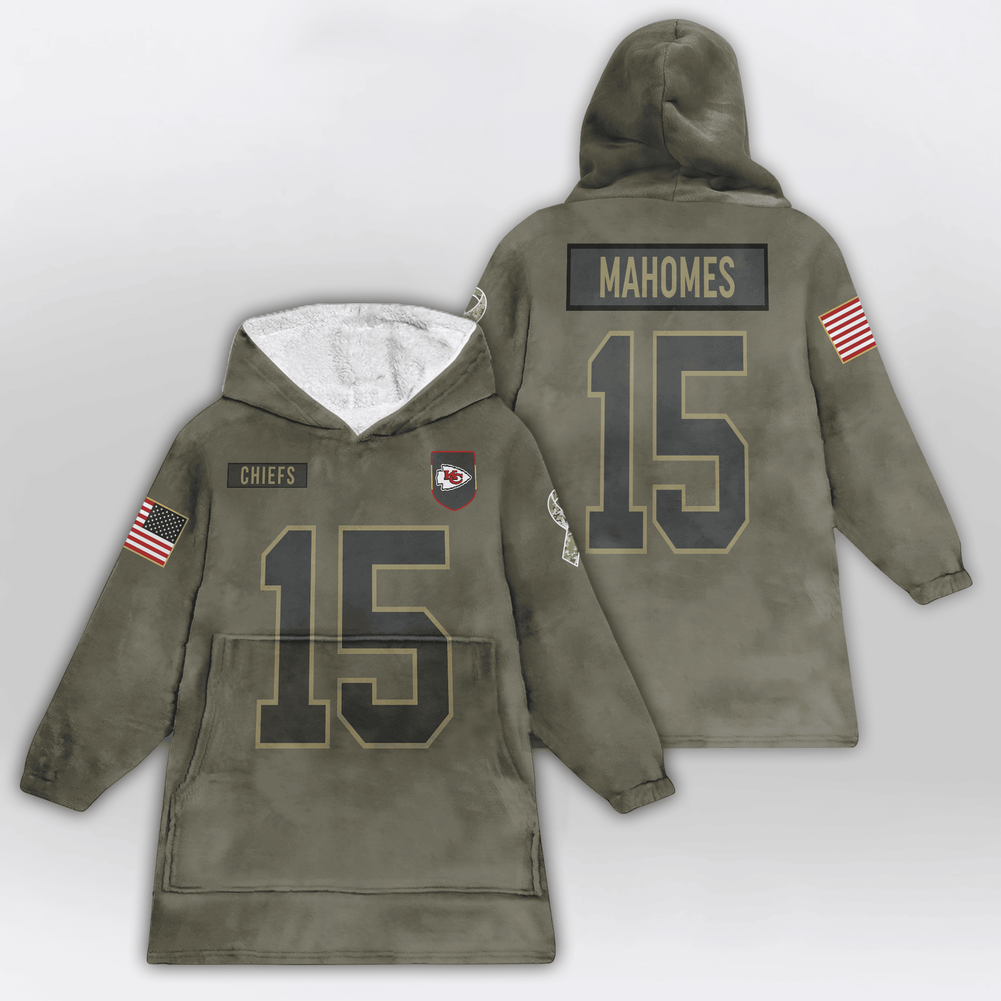 P.M 15 Kansas City Football Unisex Blanket Hoodie