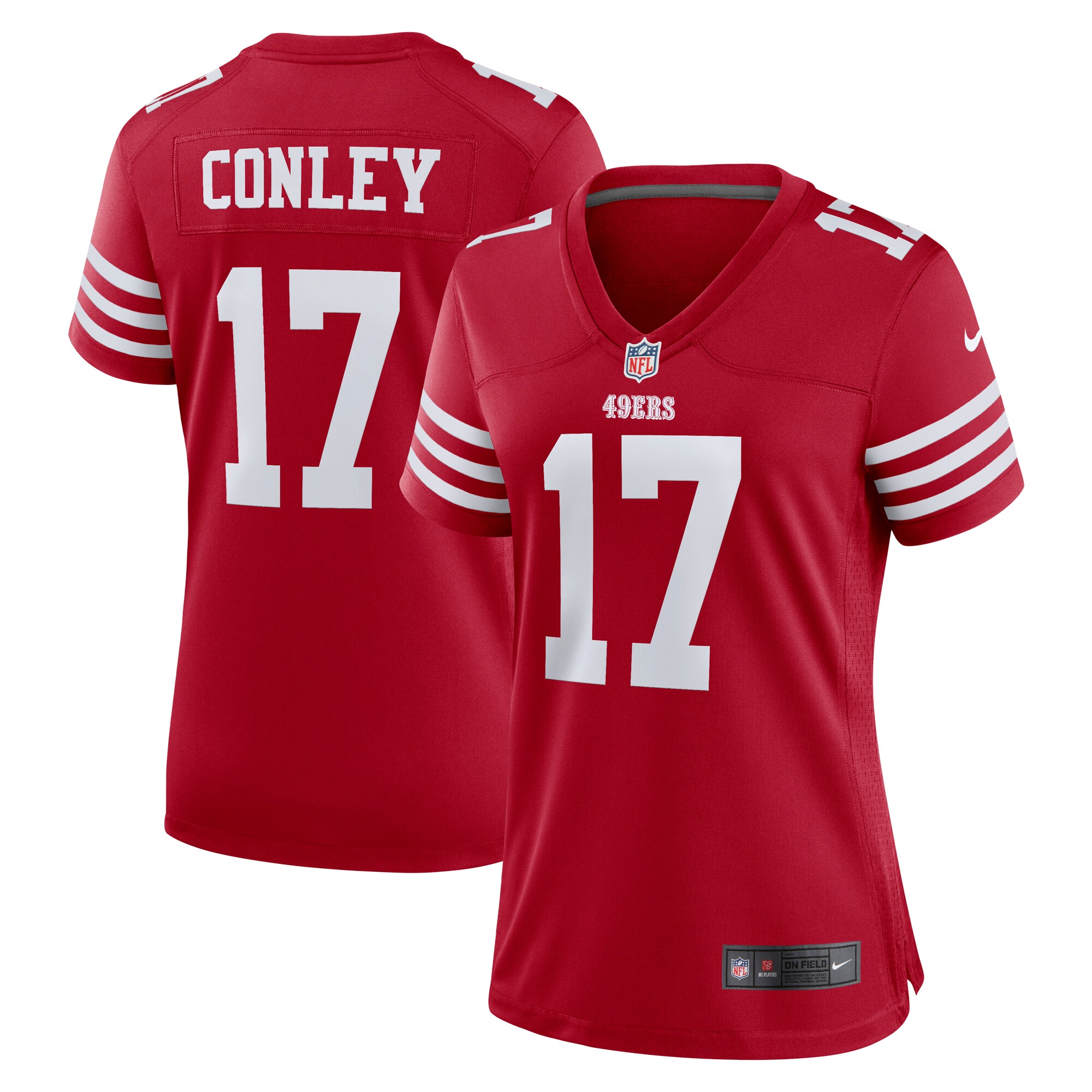 Chris Conley San Francisco 49ers  Women's Game Jersey - Scarlet