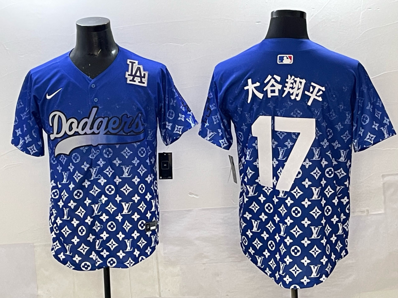 Men's #17 Shohei Ohtani Los Angeles Dodgers 2025 Custom Cool Jersey