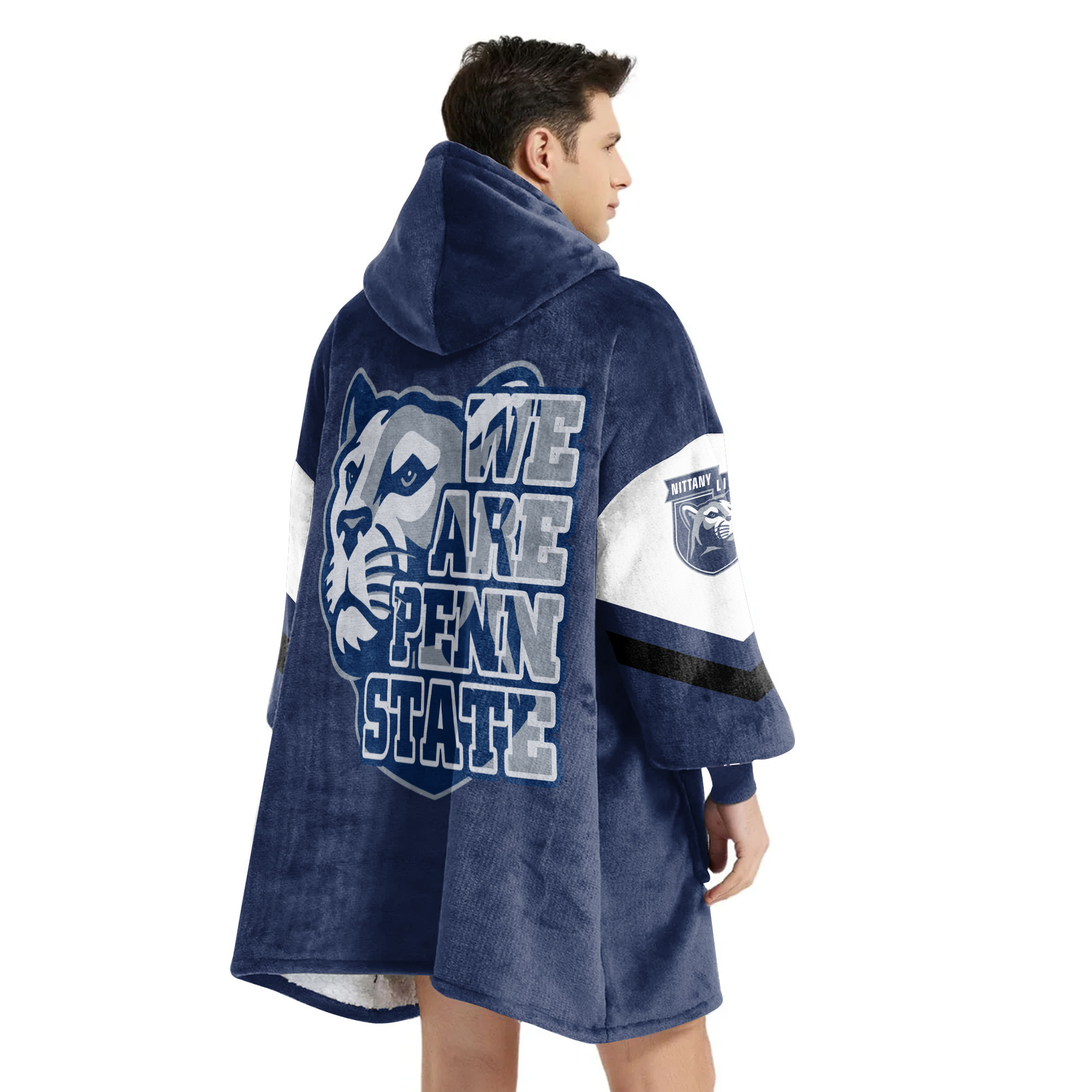 Adult Penn State Football Unisex Blanket Hoodie