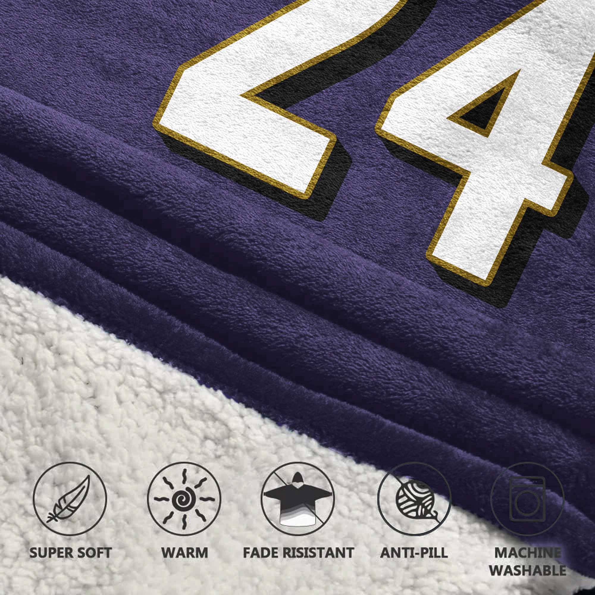 Kid 24 Baltimore Football Unisex Blanket Hoodie