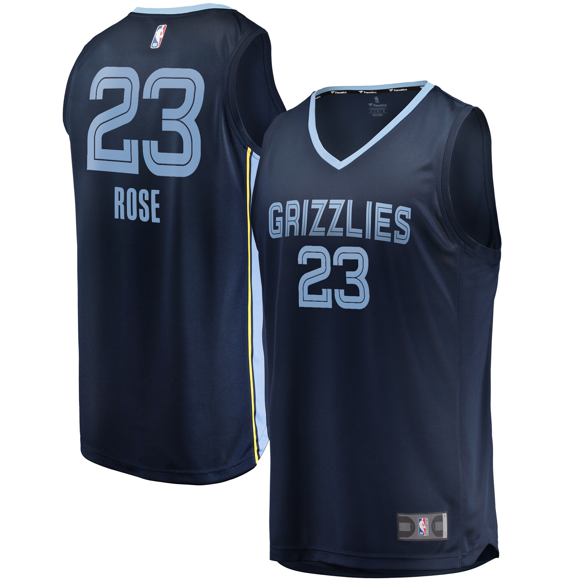Derrick Rose Memphis Grizzlies  Men's Fast Break Player Jersey - Icon Edition - Navy