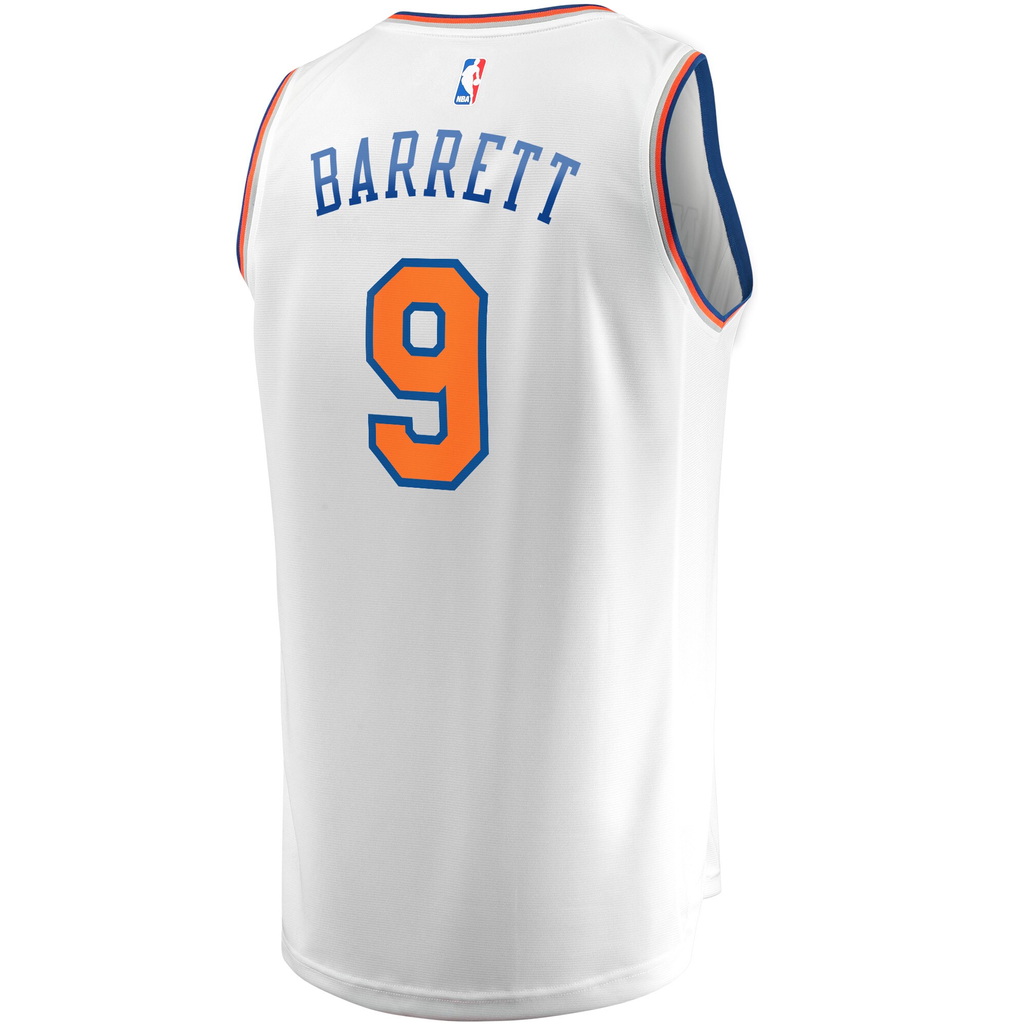 RJ Barrett New York Knicks  Fast Break Player Jersey - Association Edition - White