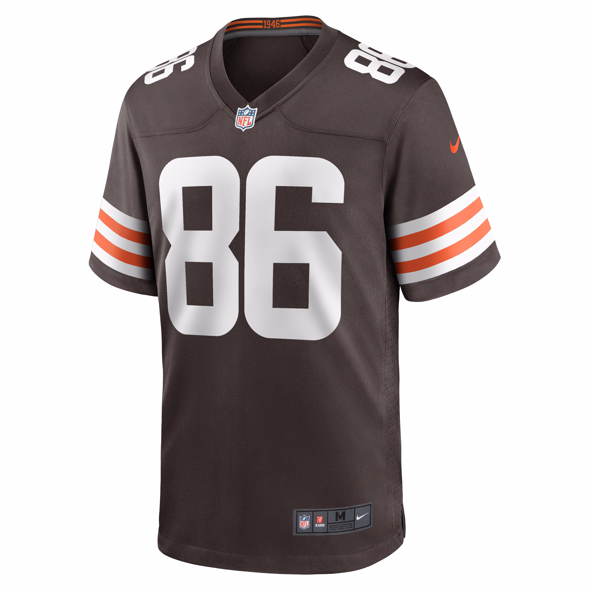 Devin Asiasi Cleveland Browns  Game Jersey -  Brown