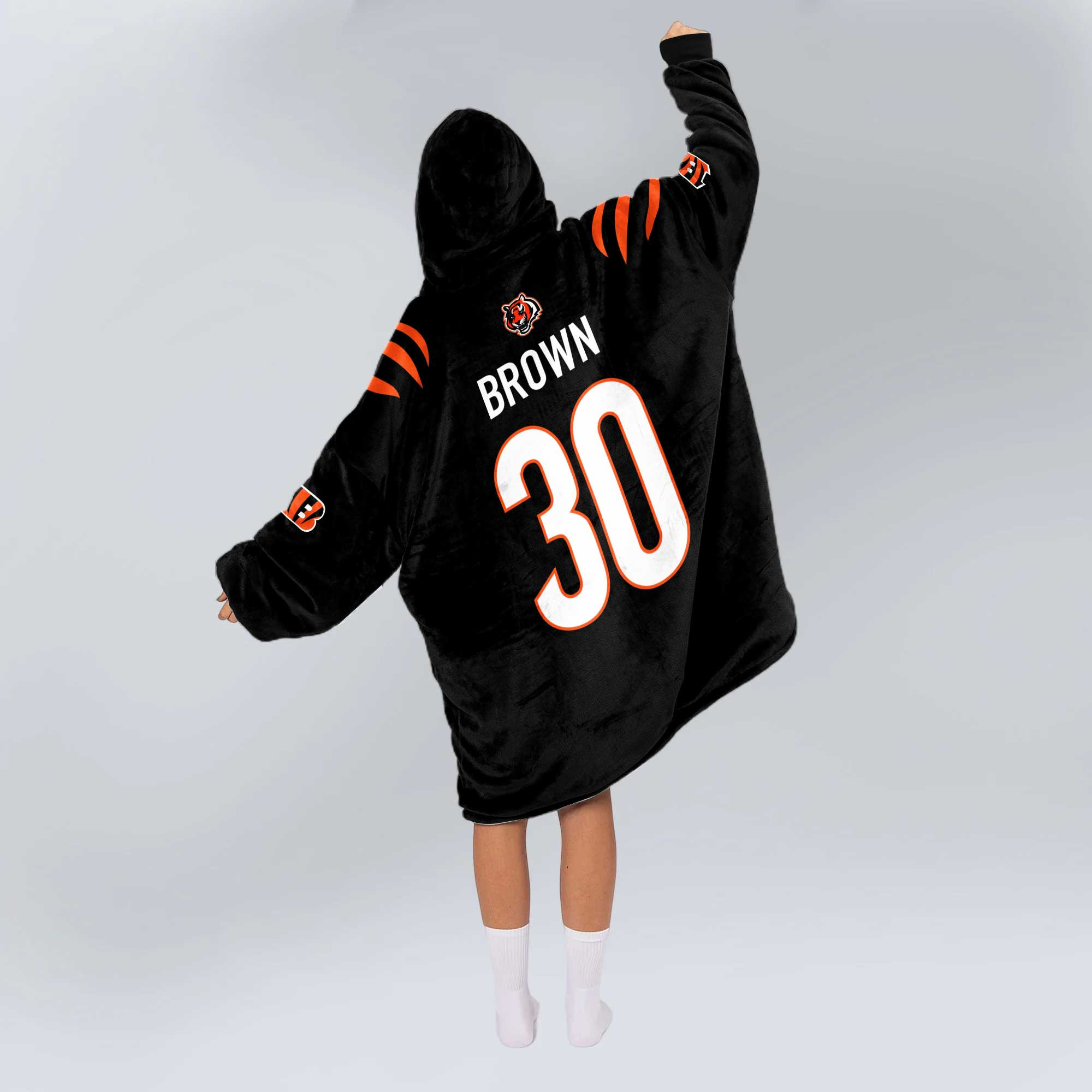 Adult 30 Cincinnati Football Unisex Blanket Hoodie