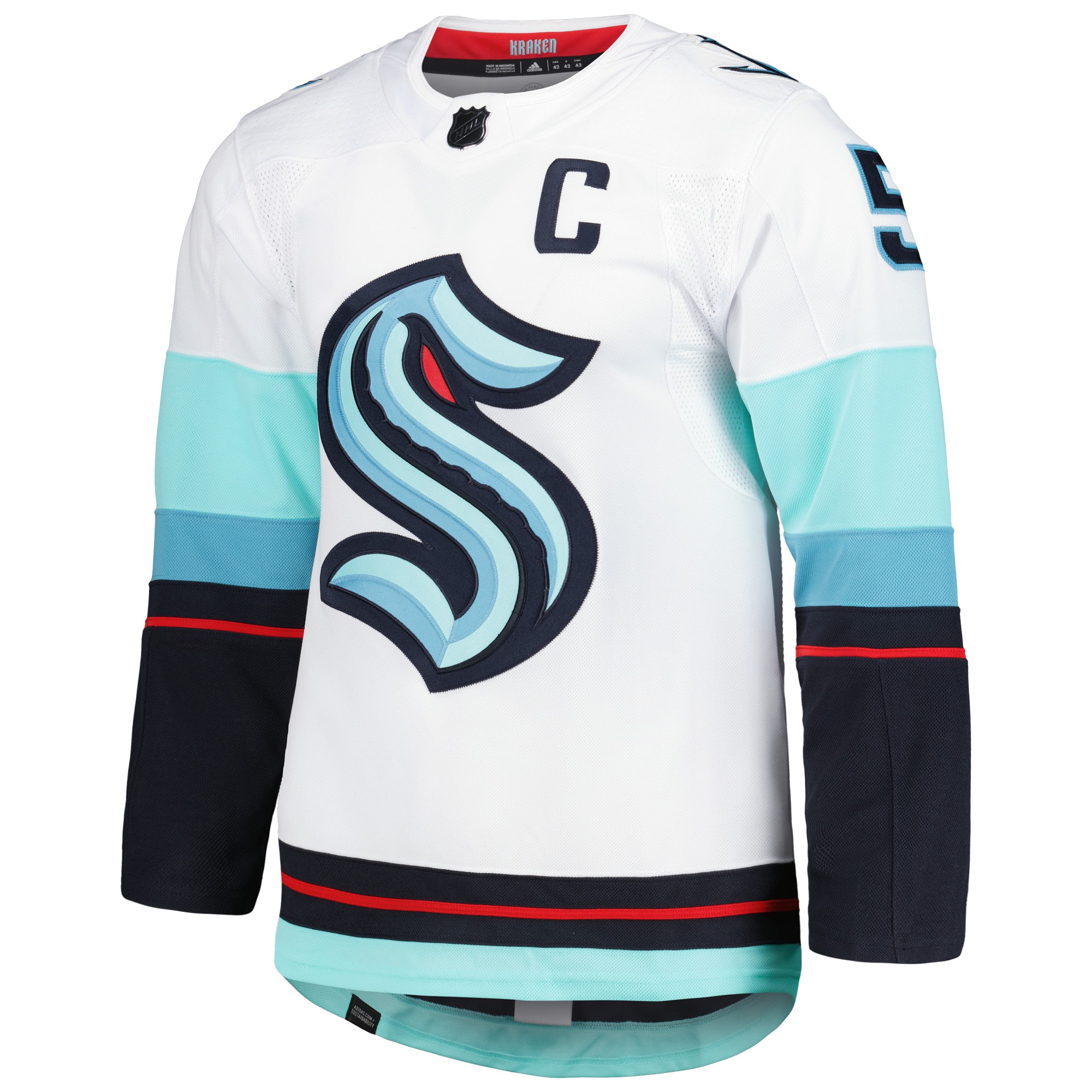 Mark Giordano Seattle Kraken  Captain Away Authentic Pro Player Jersey - White